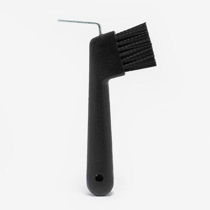 Cure-pied brosse équitation noir