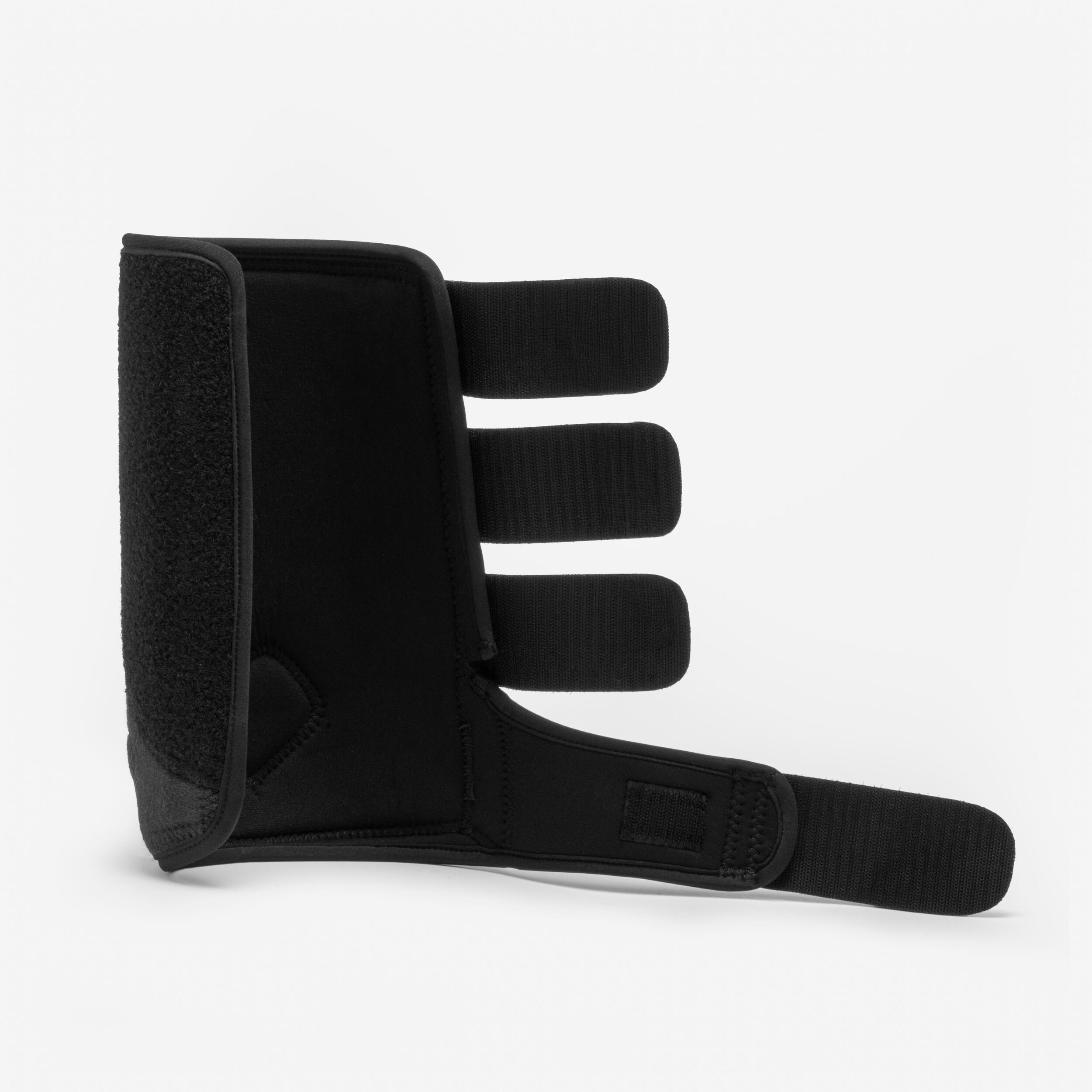 Protectores integrales equitación Fouganza caballo negro Neopreno 2 unidades 3/4