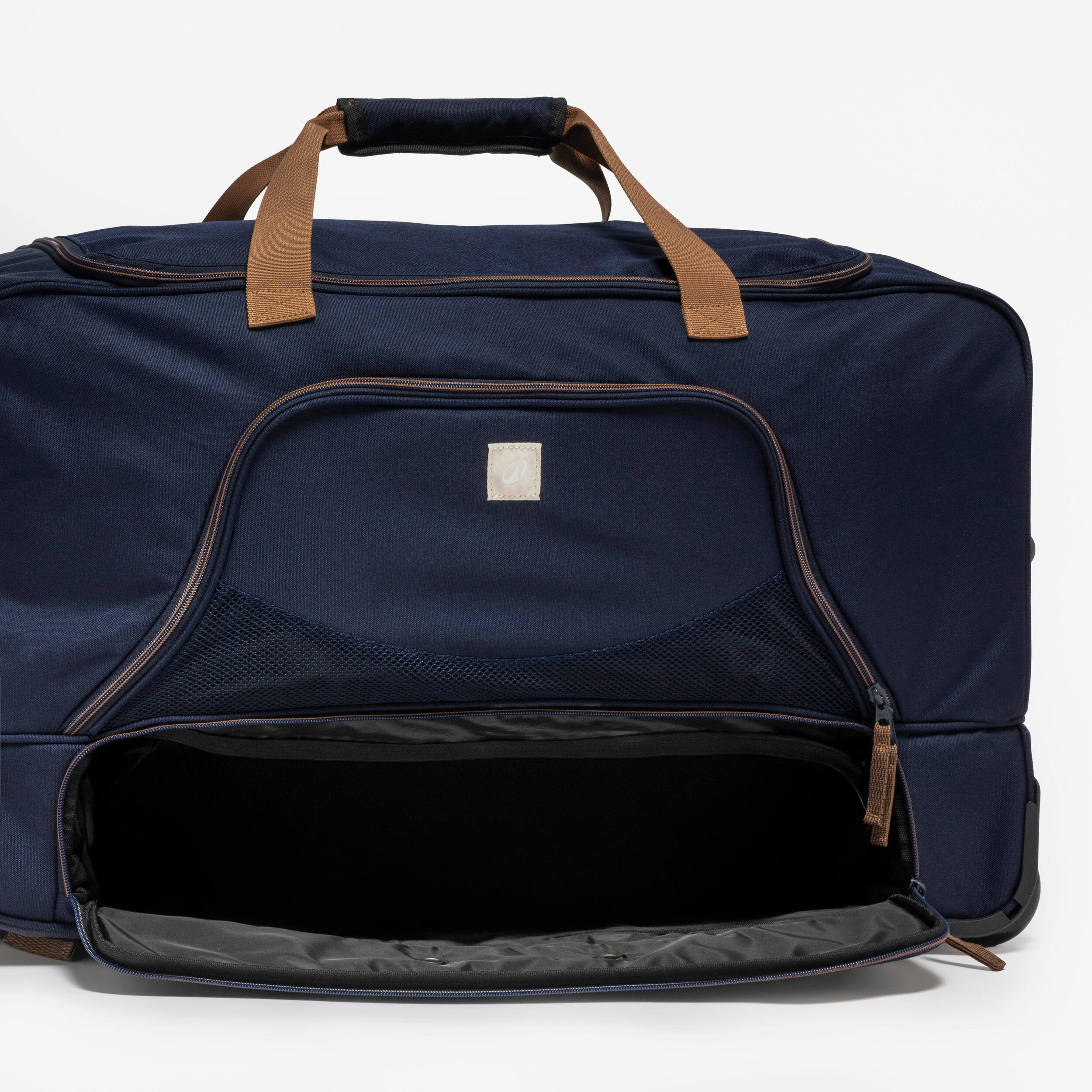 Maleta/Bolsa Transporte Ruedas Equitación Azul-Marrón 80 Litros 5/8
