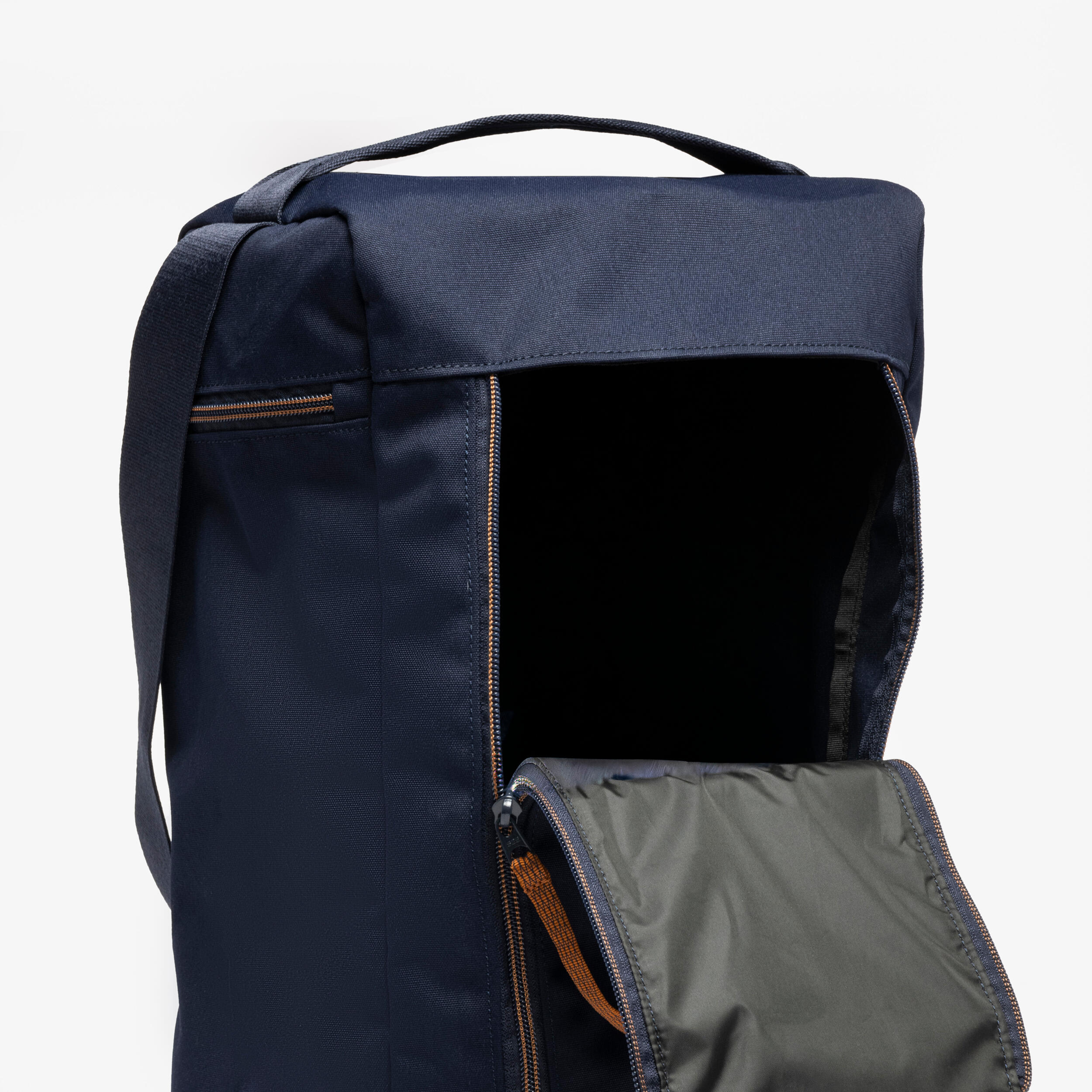 Stiefeltasche Reiten Erwachsene/Kinder blau/braun 4/4