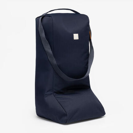 Stiefeltasche Reiten Erwachsene/Kinder blau/braun
