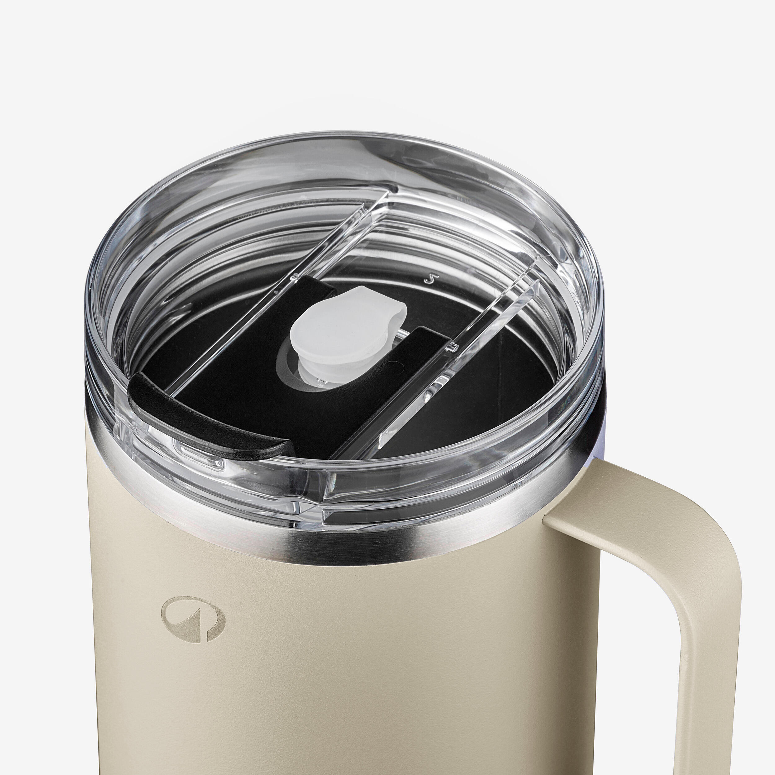Stainless Steel Isothermal Camping Mug 1 L, 900 - QUECHUA