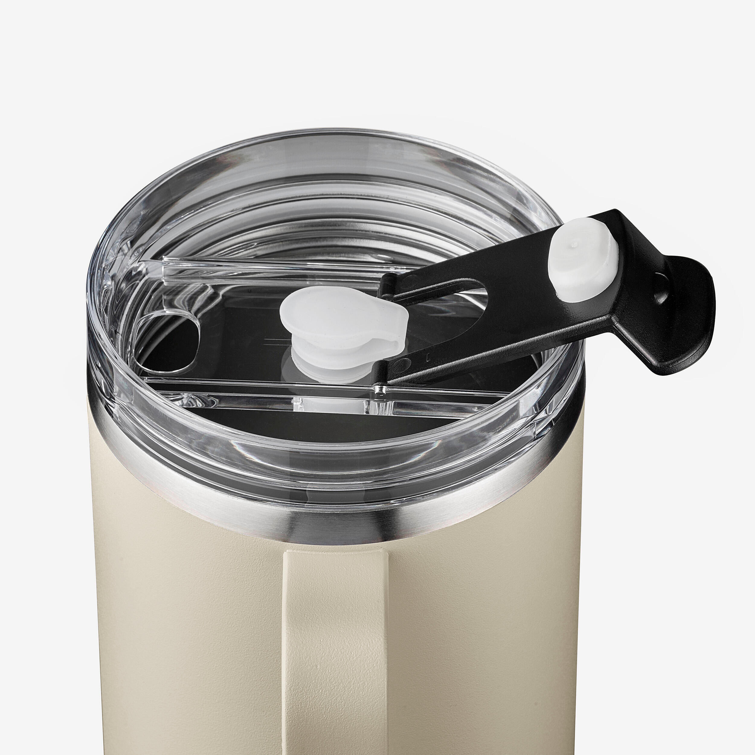 Stainless Steel Isothermal Camping Mug 1 L, 900 - QUECHUA