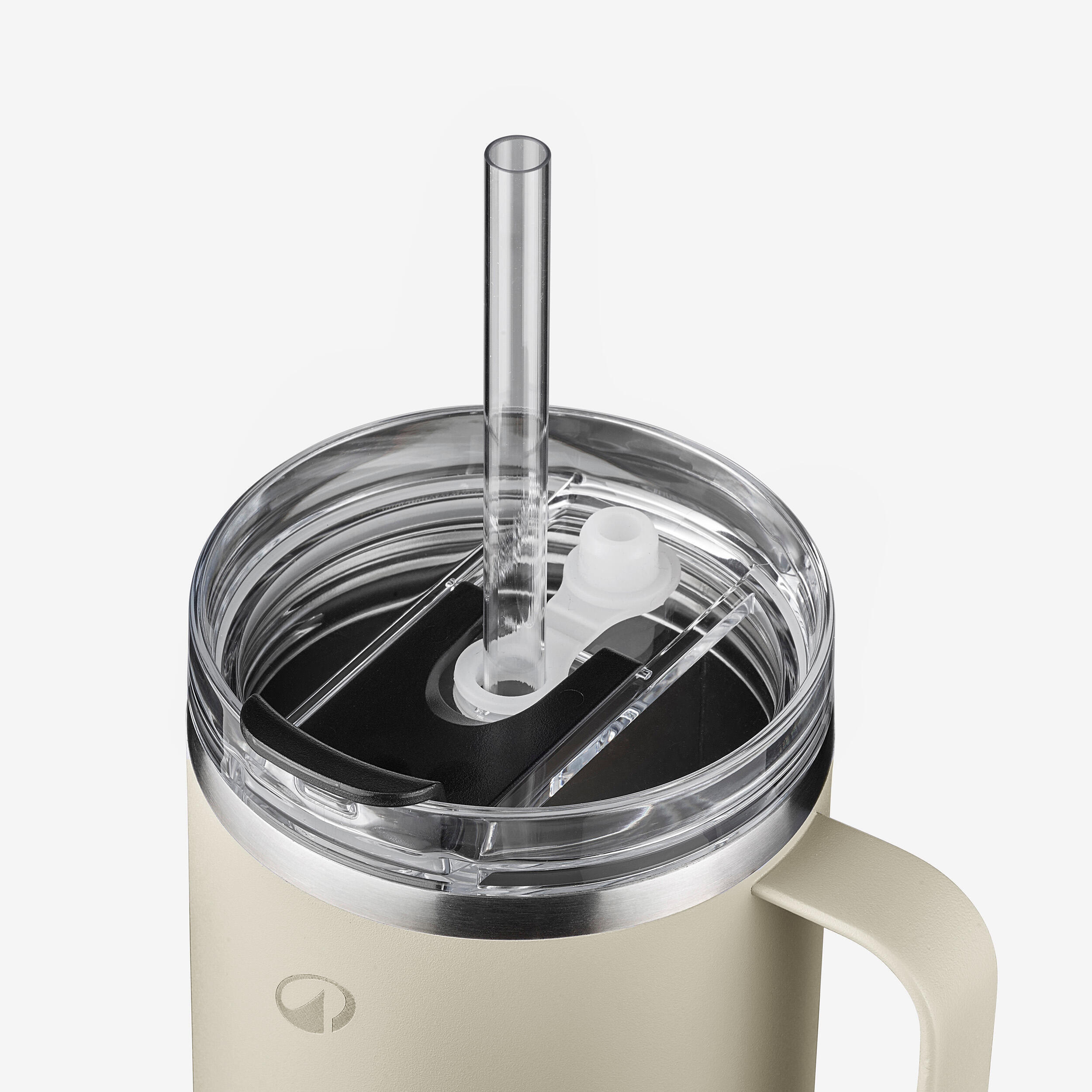 Stainless Steel Isothermal Camping Mug 1 L, 900 - QUECHUA