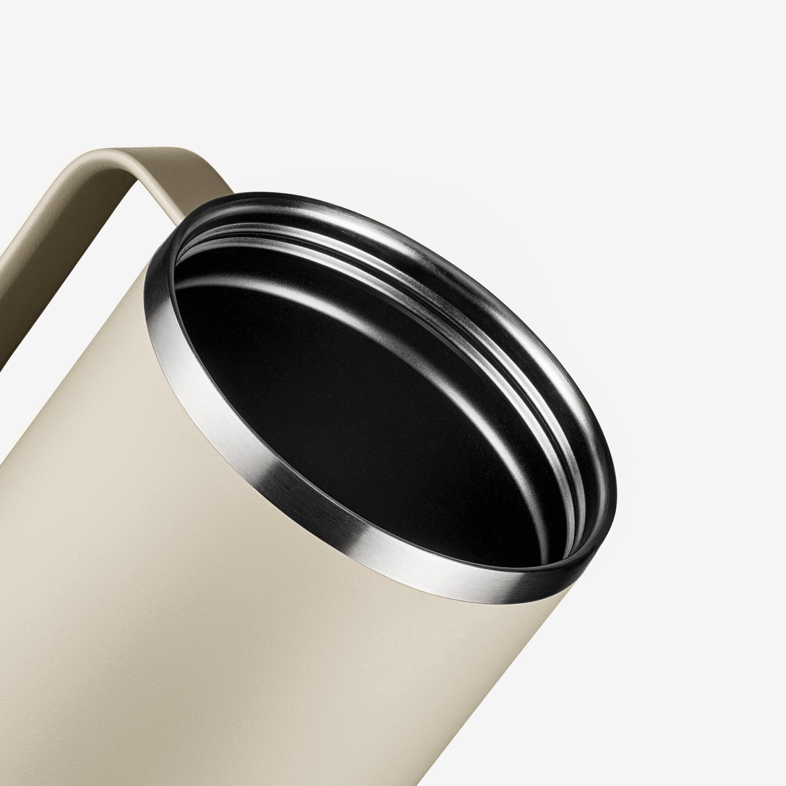 Stainless Steel Isothermal Camping Mug 1 L, 900 - QUECHUA