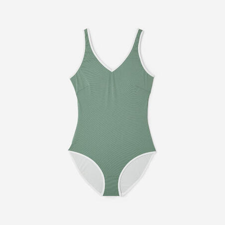 Купальник суцільний жіночий Virginia для плавання з люрексу зелений