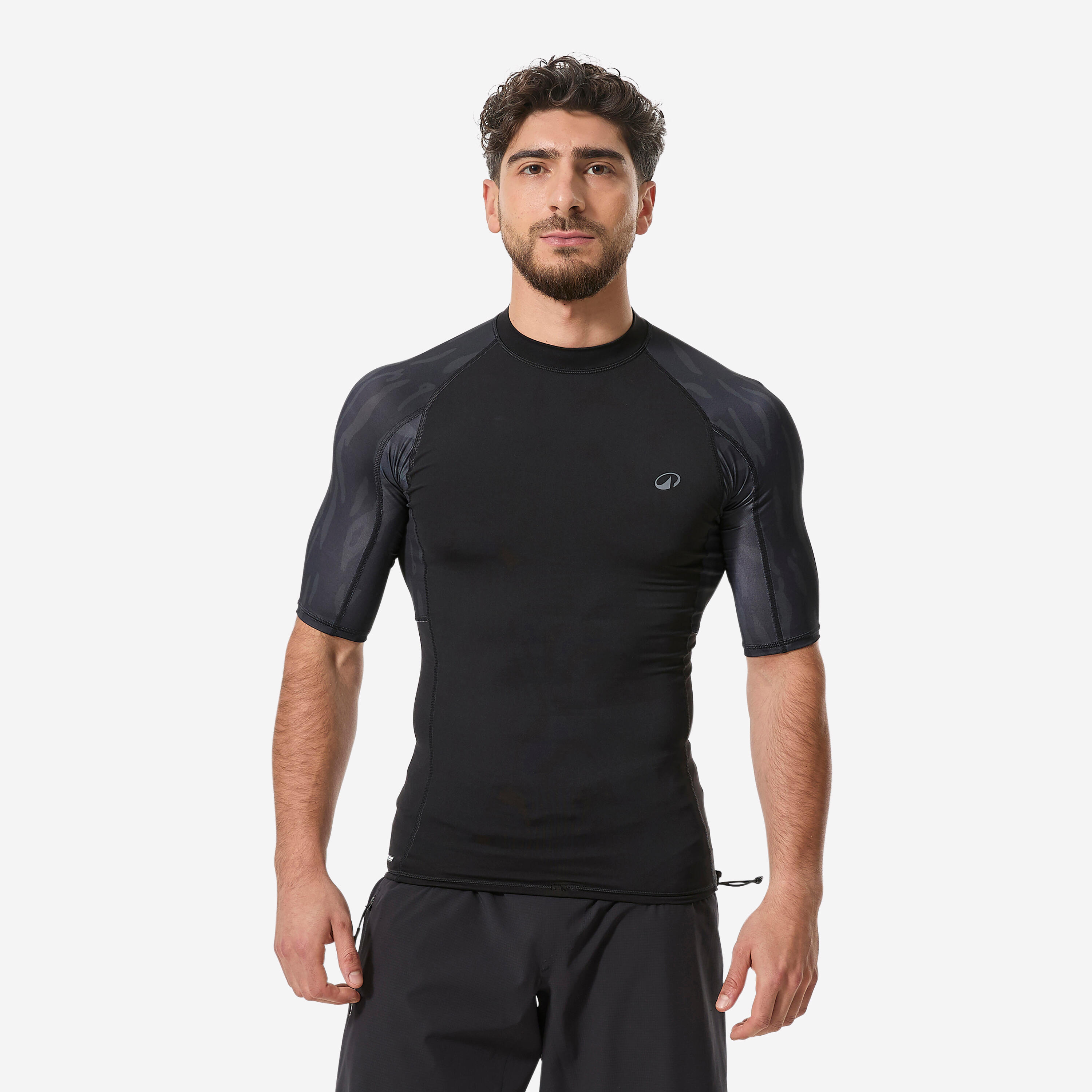 Men's t-shirt anti-uv surf top 500 short sleeve Beast