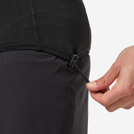 Сонцезахисна футболка 500 чоловіча для серфінгу з короткими рукавами чорна