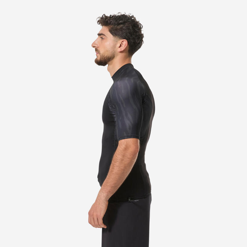 Erkek Slim Fit Kısa Kollu UV Korumalı Tişört - Siyah - 500 Beast