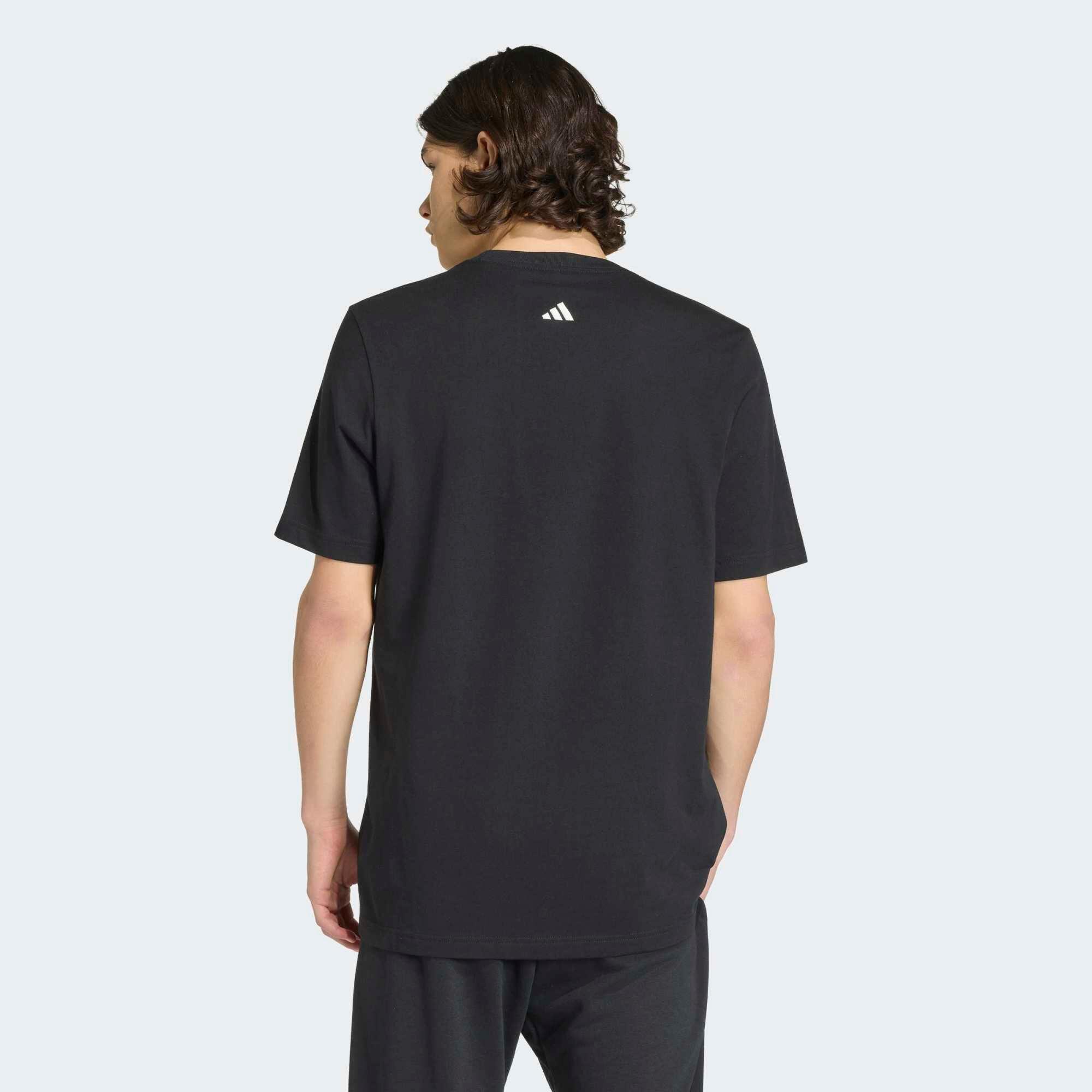 Camiseta Fitness Hombre Negro 2/5