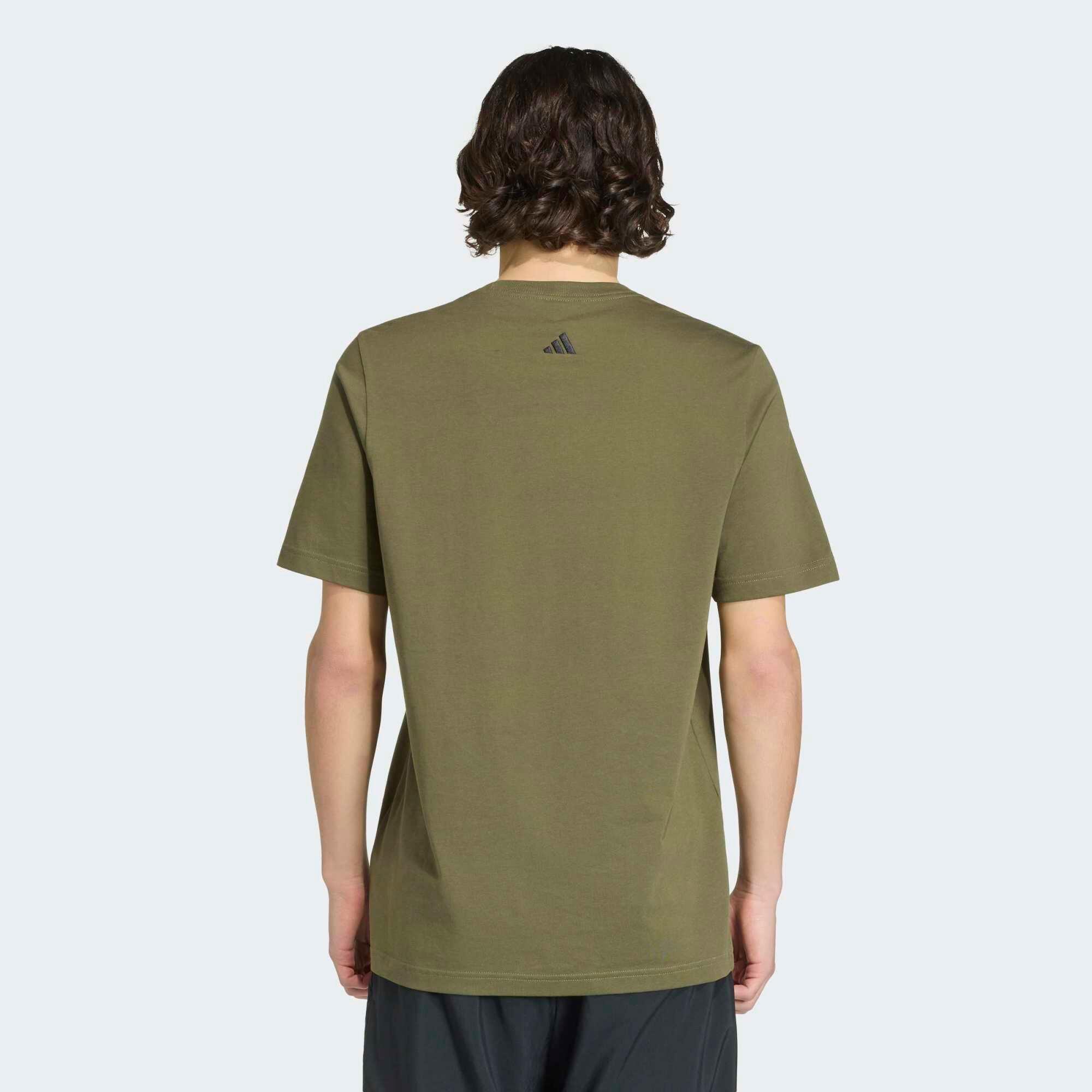 T-shirt de Fitness Homem, Verde 2/5