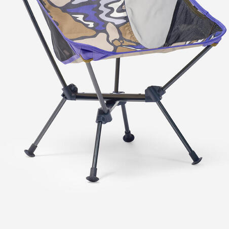 Крісло складане 500 для кемпінгу розмір M фіолетове
