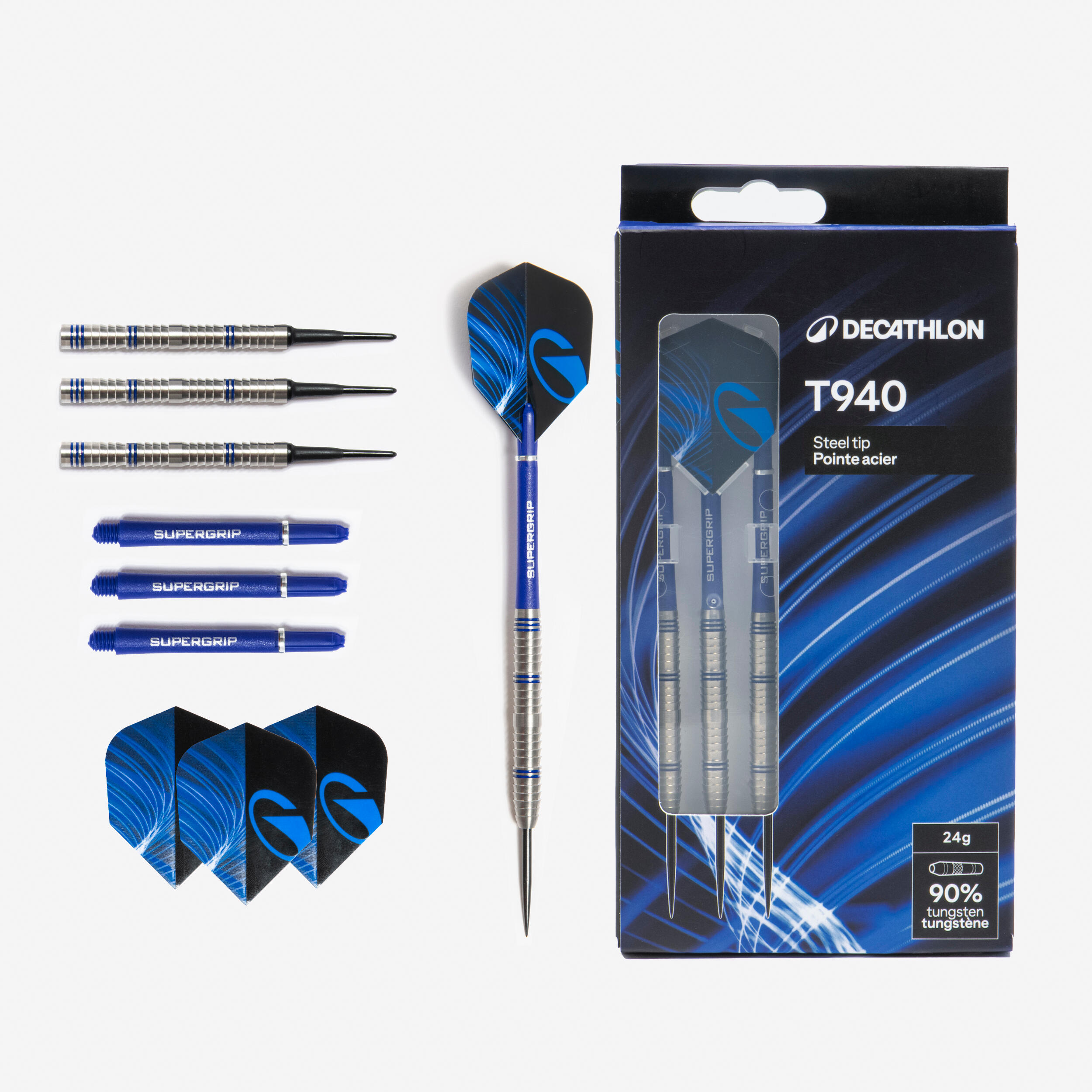T940 Steel-Tipped Darts Tri-Pack 7/9