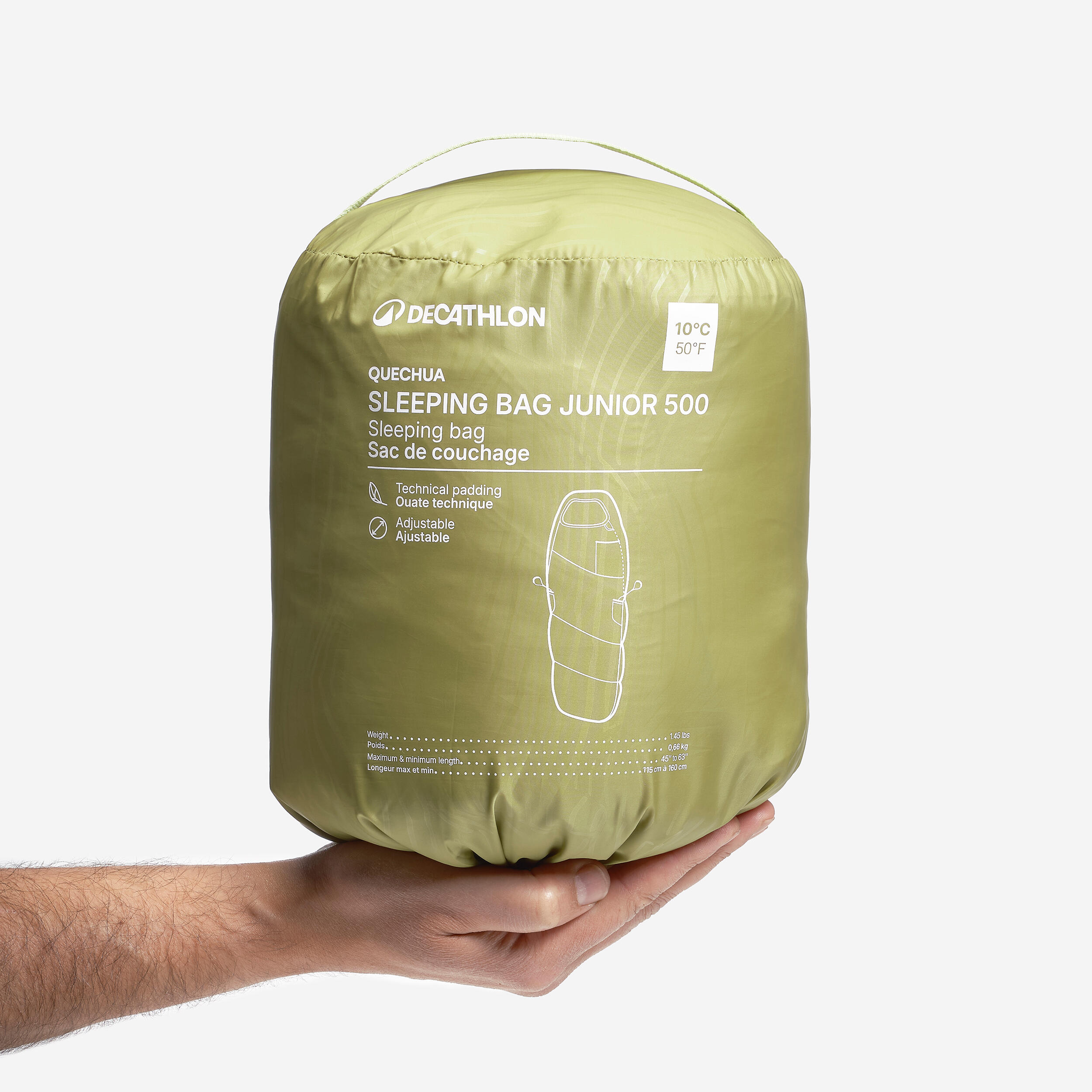 Sac de couchage léger et compact enfant, 10°C - QUECHUA