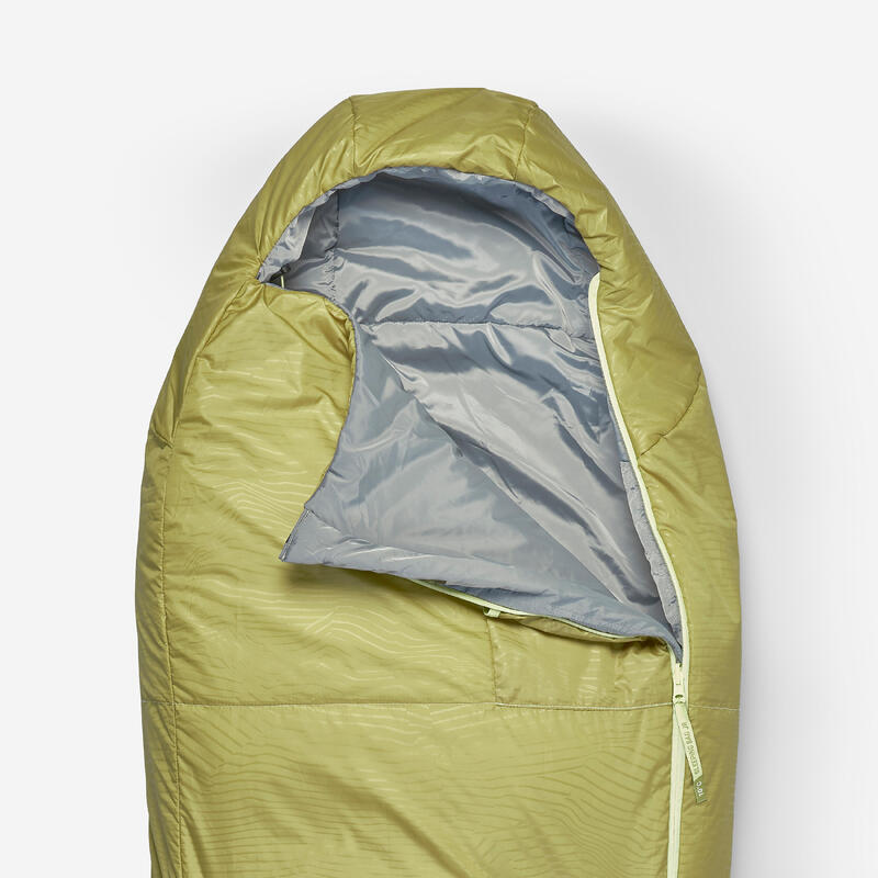Sac de dormit de camping 10°C ușor și compact Kaki Copii