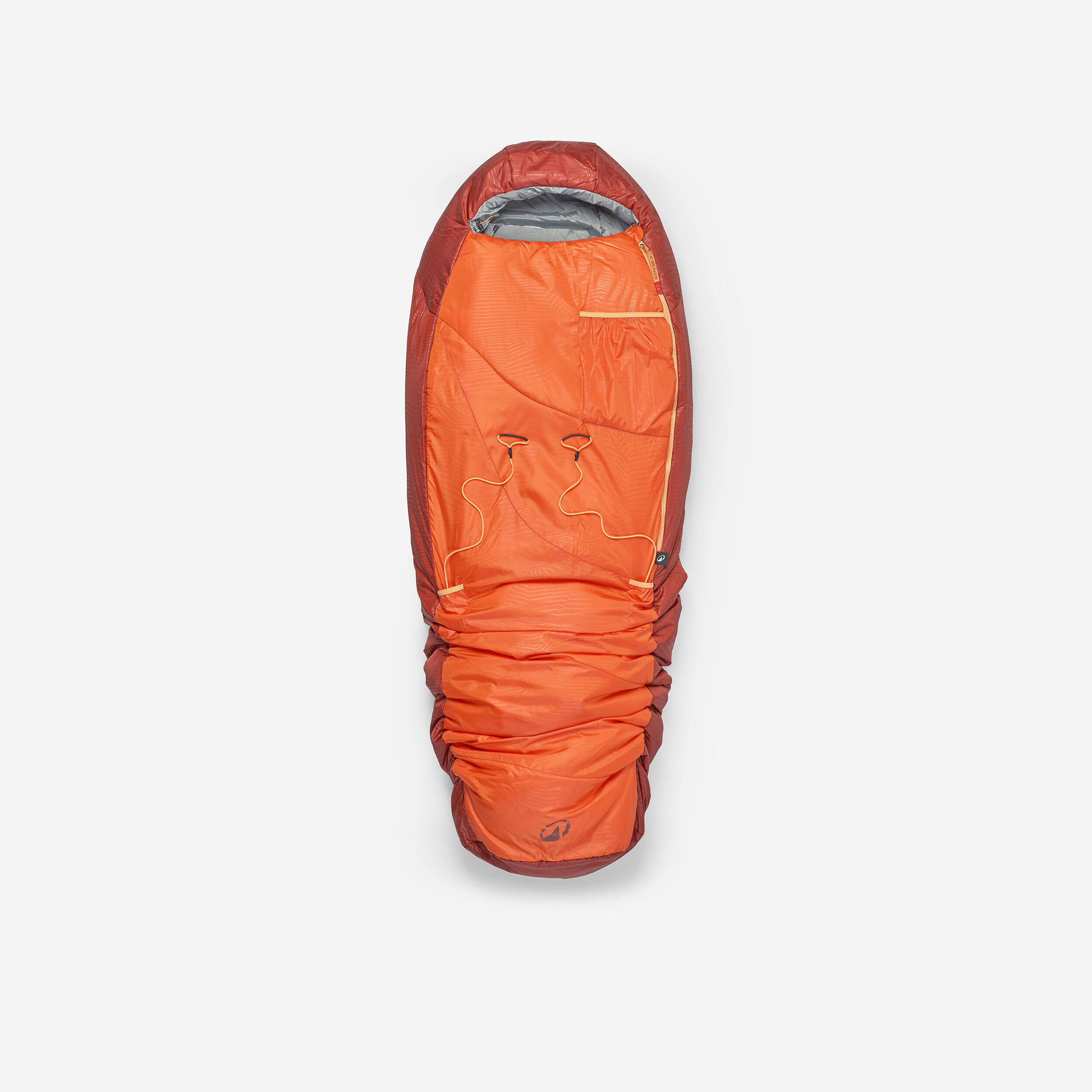 Children's 0°C camping sleeping bag, MH500 red -  3