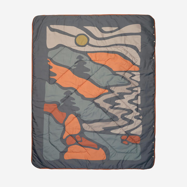 Couverture de camping chaude 3 en 1, 175 x 135 cm