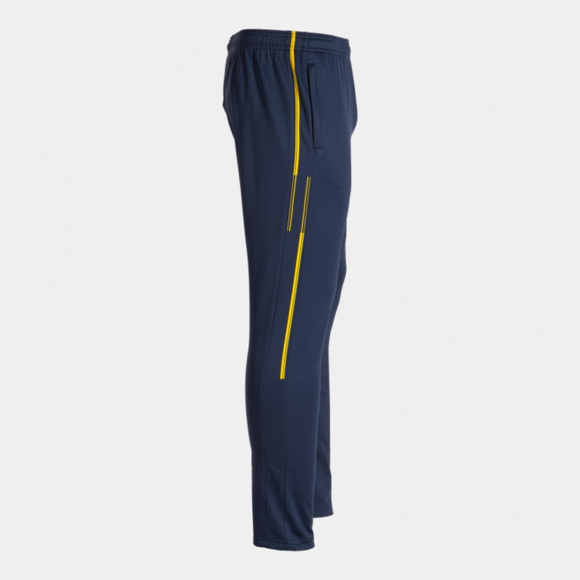 Pantalón Joma Largo Championship VII Niño Dark Navy Amarillo - CD 3/8