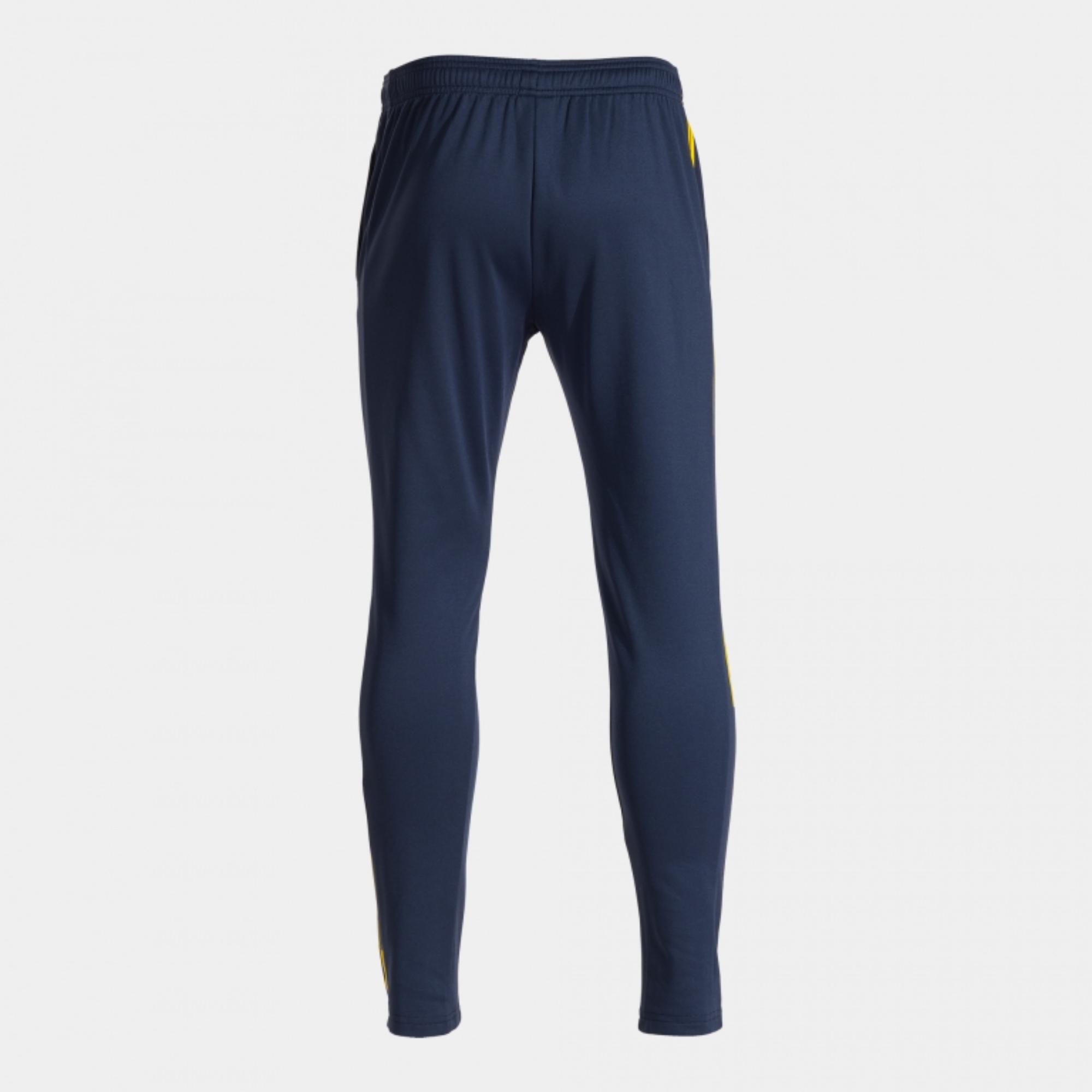 Pantalón Joma Largo Championship VII Niño Dark Navy Amarillo - CD 2/8