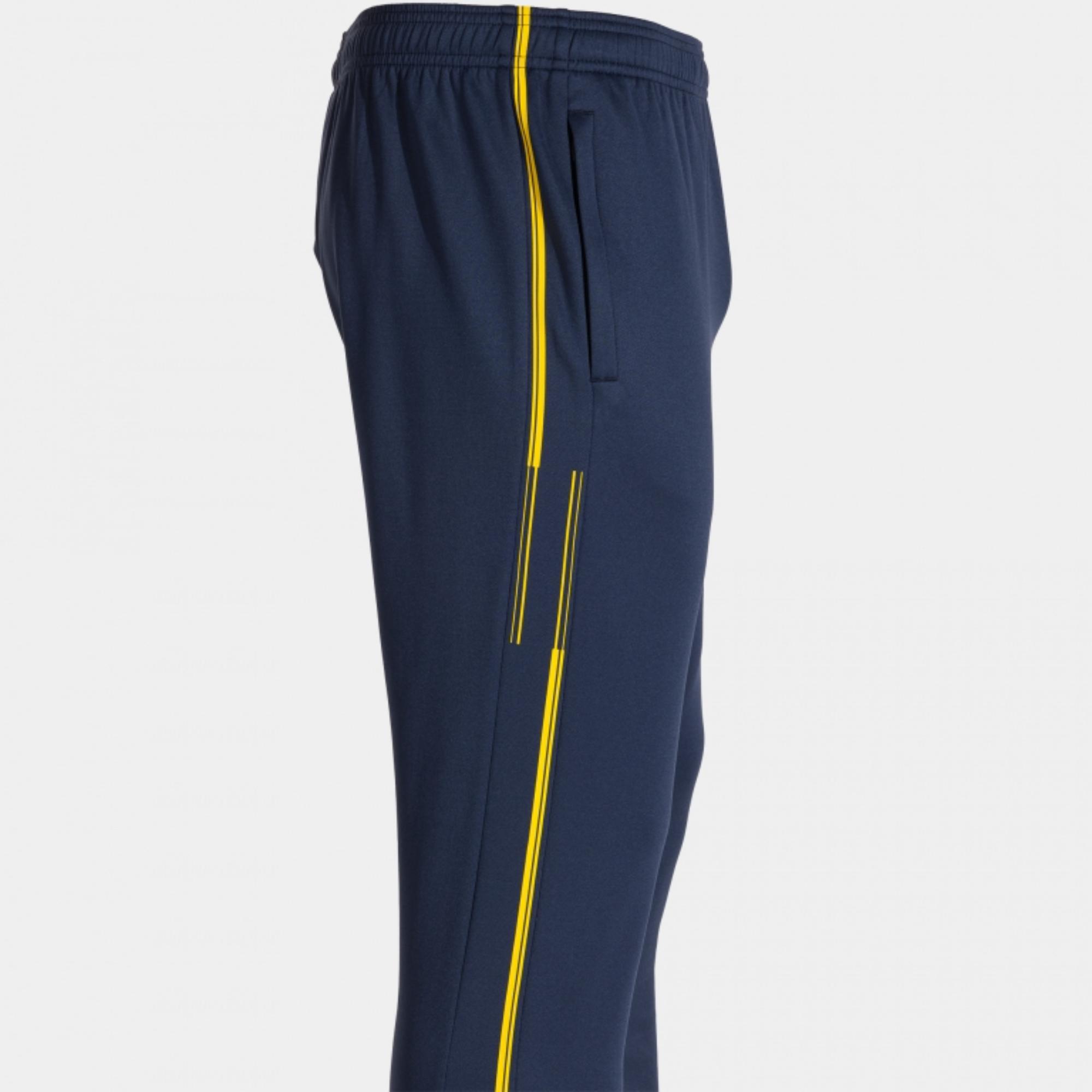 Pantalón Joma Largo Championship VII Niño Dark Navy Amarillo - CD 5/8