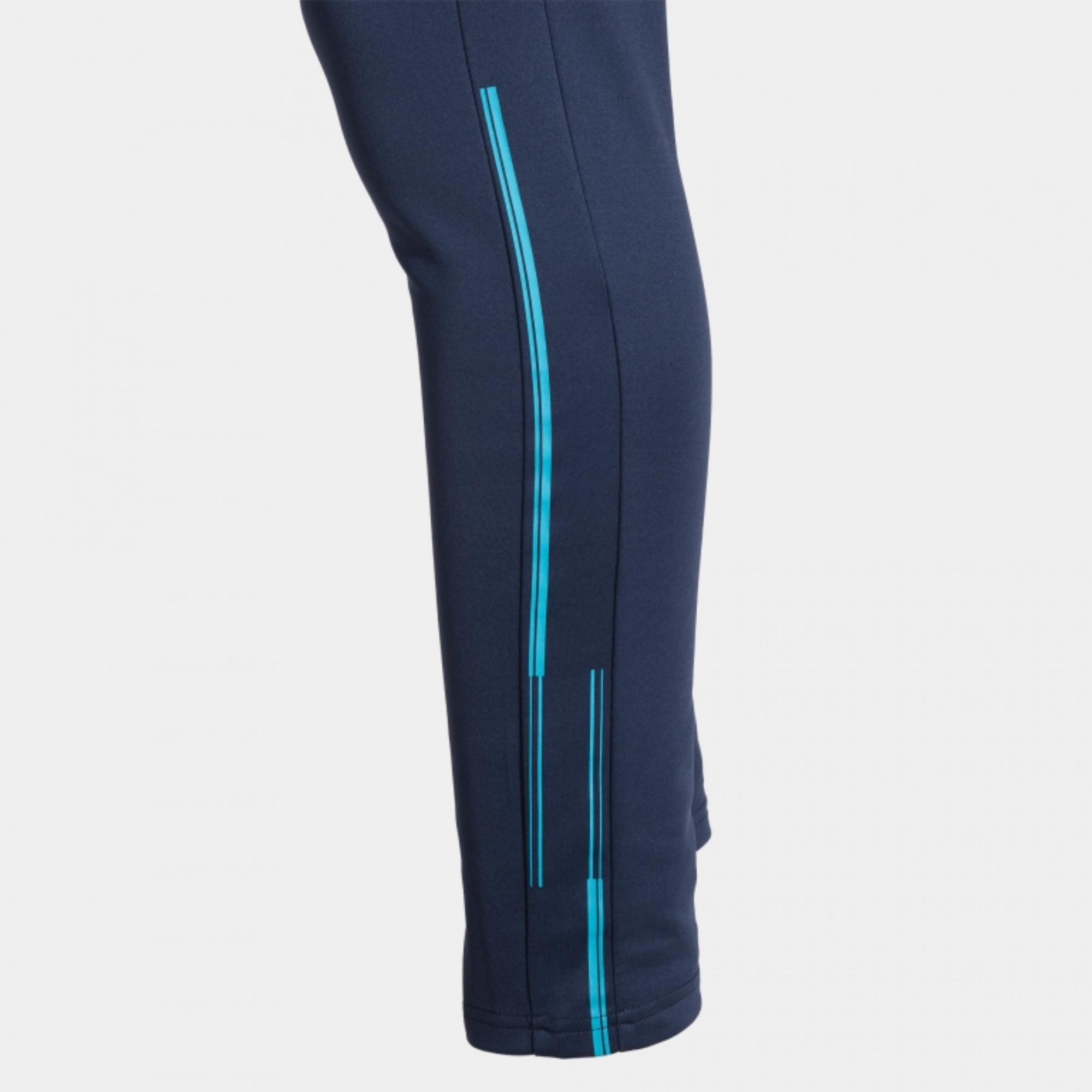 Pantalón Joma Largo Championship VII Niño Dark Navy Turquesa - CD 6/8