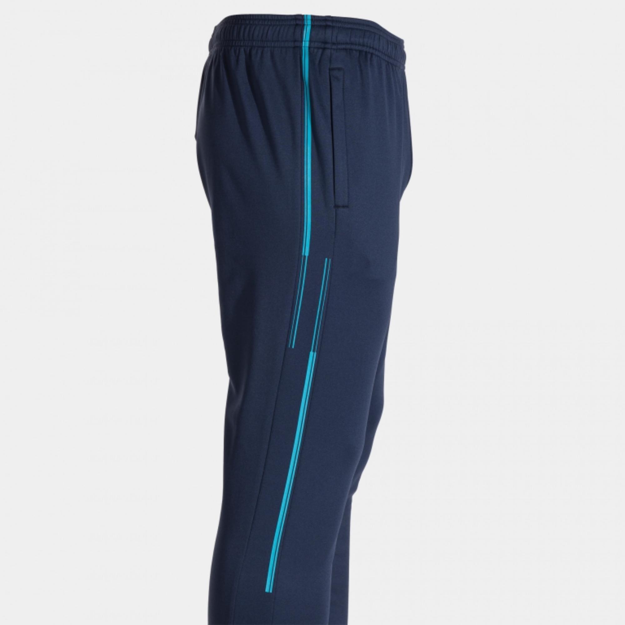 Pantalón Joma Largo Championship VII Niño Dark Navy Turquesa - CD 5/8
