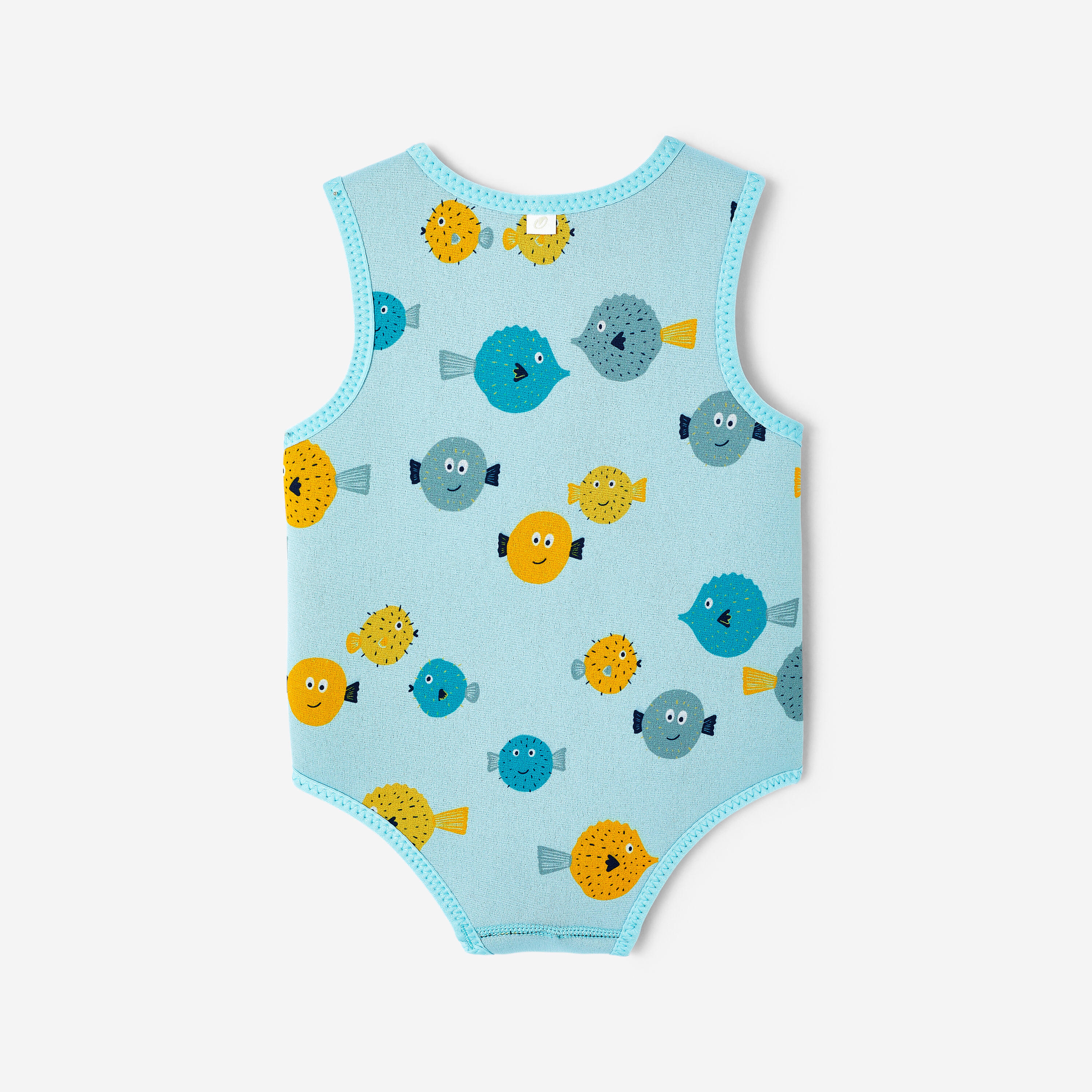 Combinaison néoprène thermique wrap 2mm bébé, Bodywarm poissons menthe 8/11
