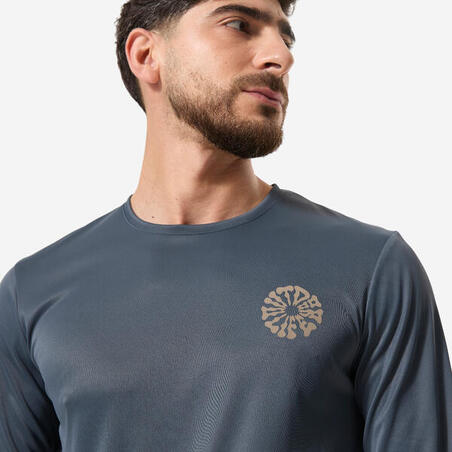 Футболка сонцезахисна чоловіча Surfwchill з довгими рукавами сіра