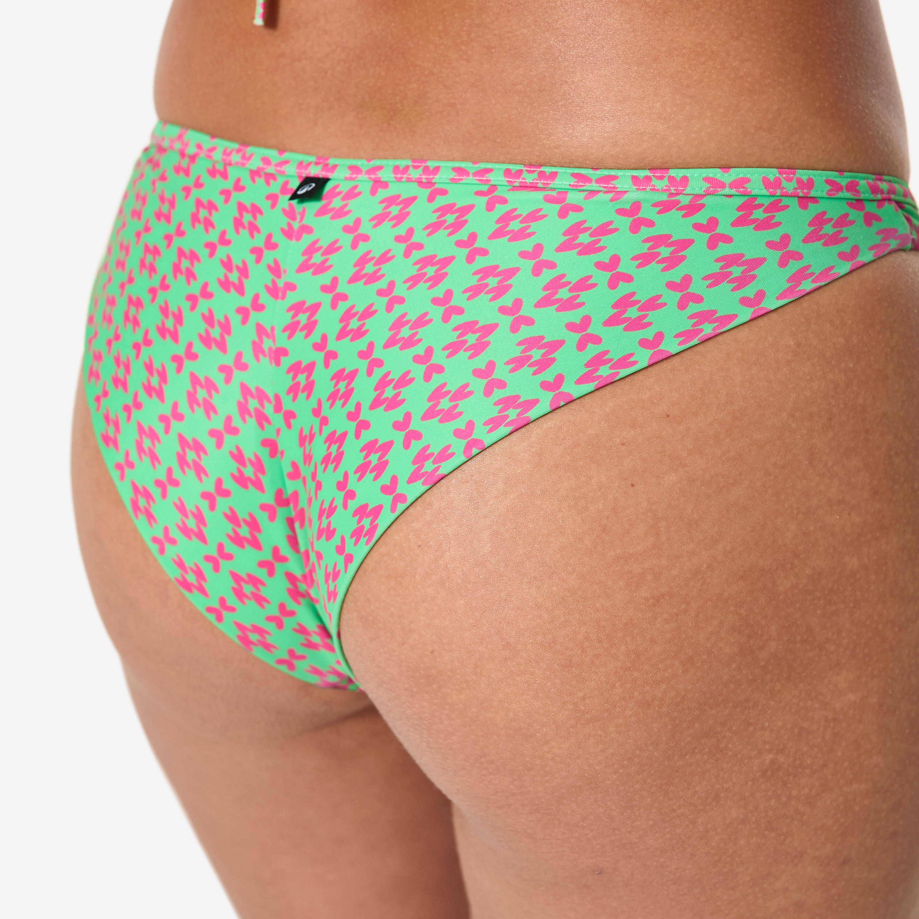 Bas de maillot de bain tanga surf femme, Lulu Keyshot vert 5/8