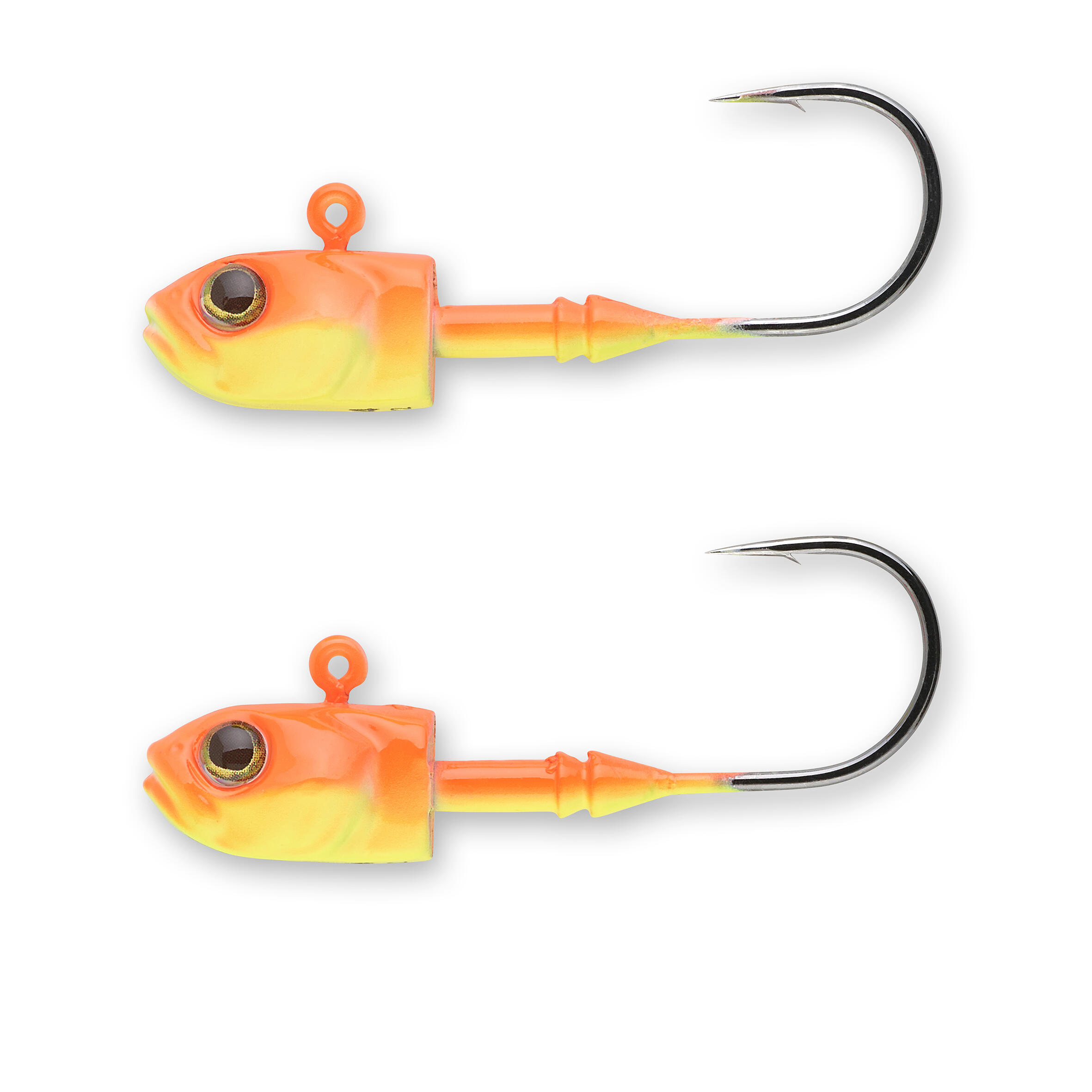 Cabeças Chumbadas Pesca com Amostras Flexíveis em Linear ou Vertical JH V Fluo 10/16
