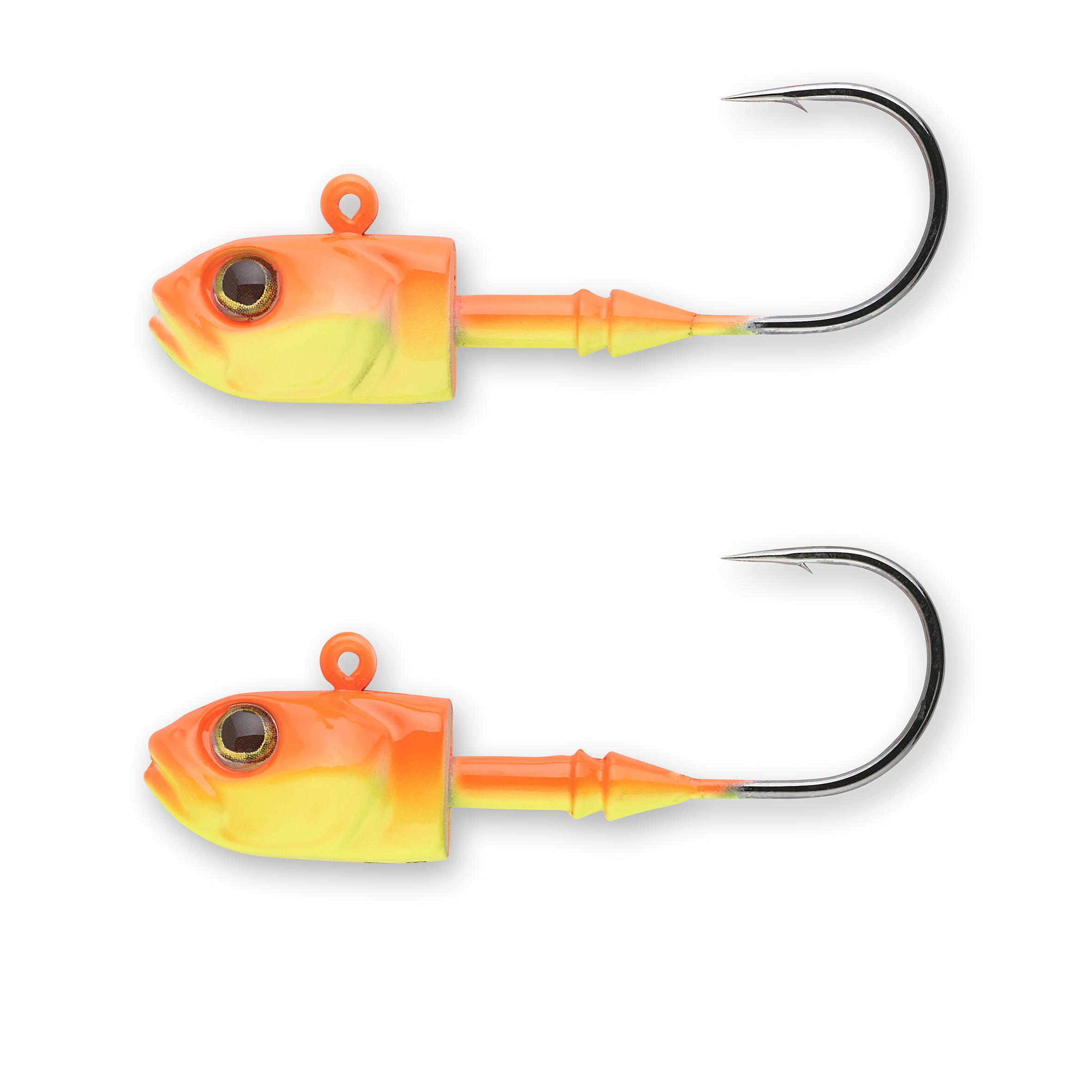 Cabeças Chumbadas Pesca com Amostras Flexíveis em Linear ou Vertical JH V Fluo 12/16