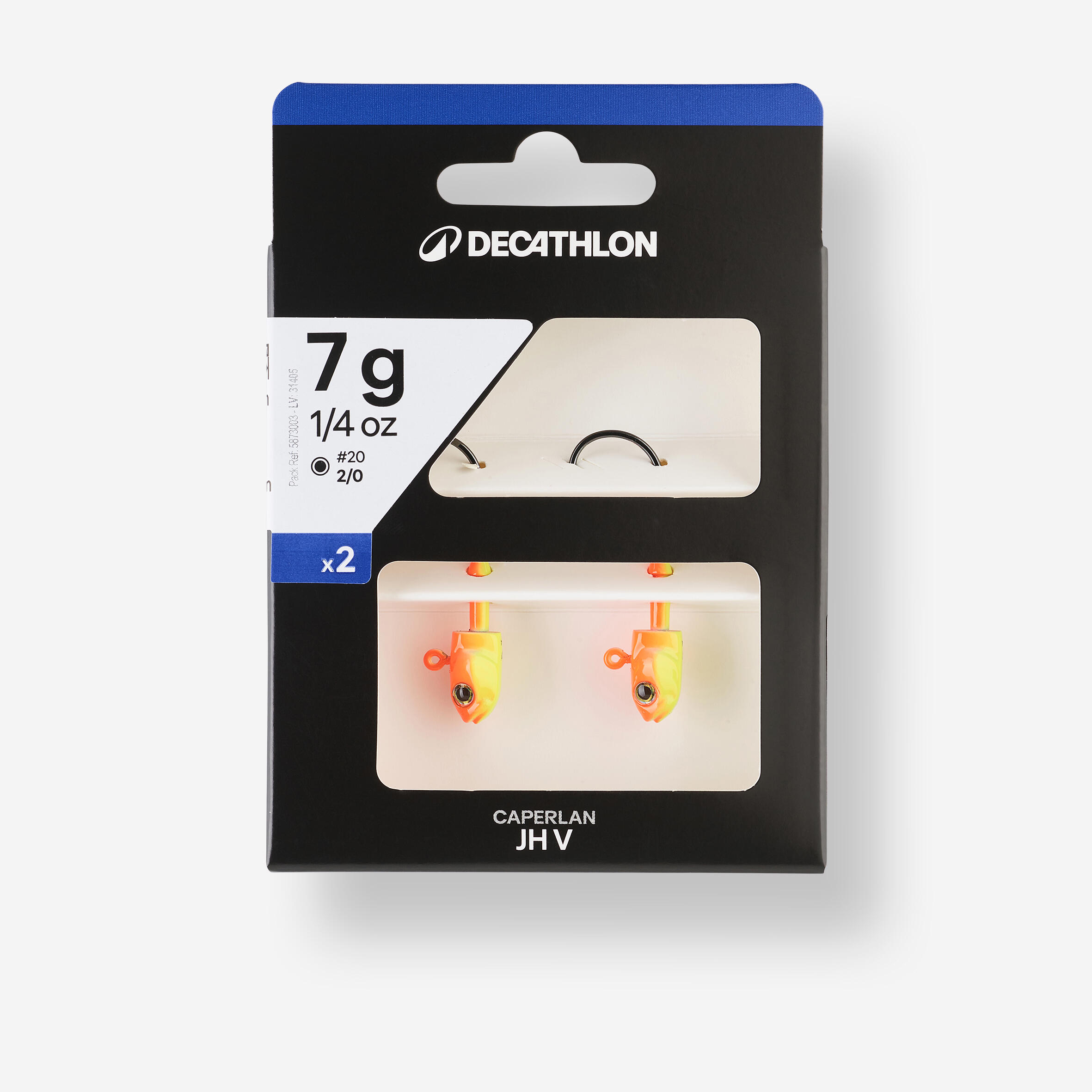 CAPERLAN Hlavičky na lov s mäkkými nástrahami klasicky alebo vertikálne JH V Fluo 10 g - 2_SLASH_0