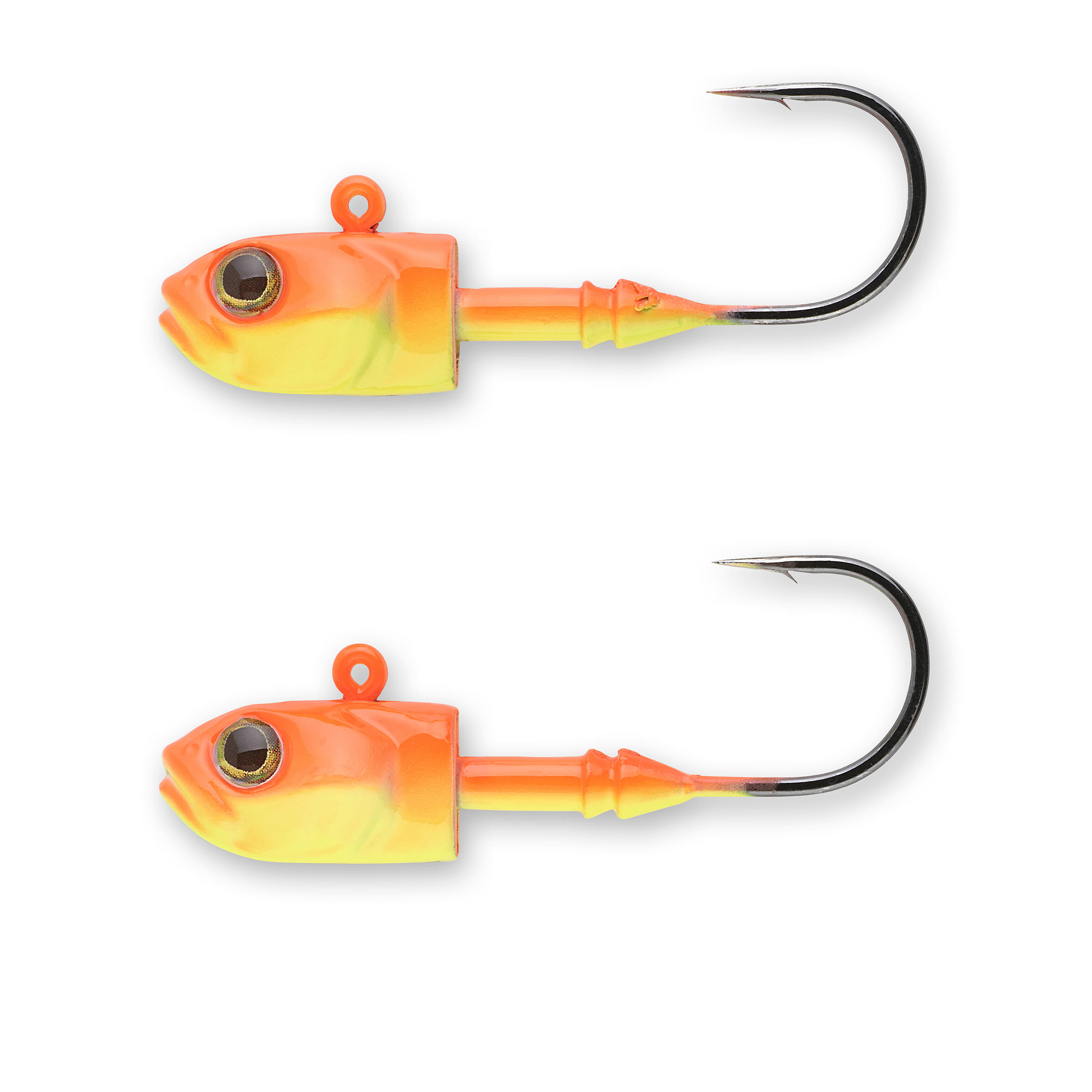 Cabeças Chumbadas Pesca com Amostras Flexíveis em Linear ou Vertical JH V Fluo 8/16