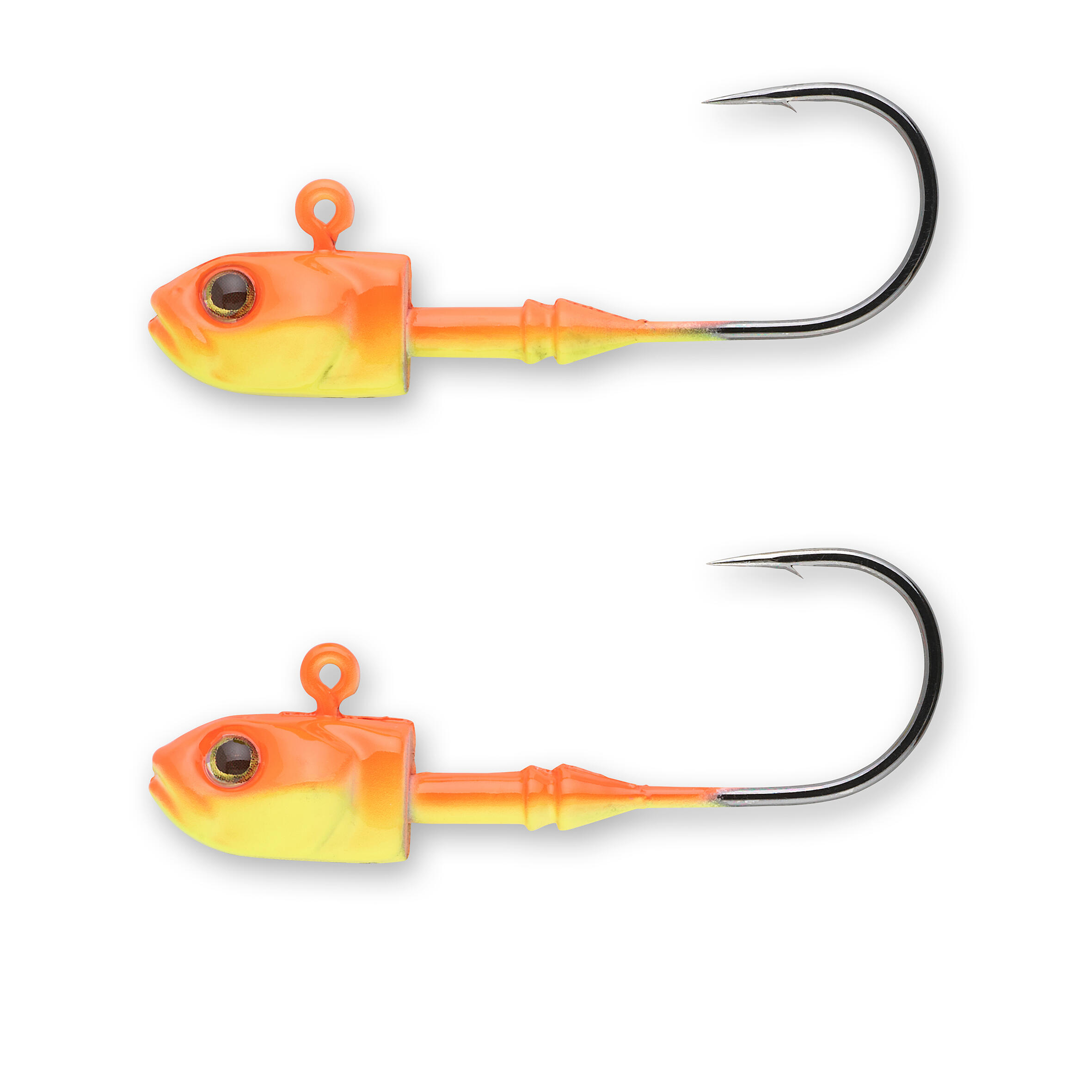 Cabeças Chumbadas Pesca com Amostras Flexíveis em Linear ou Vertical JH V Fluo 6/16