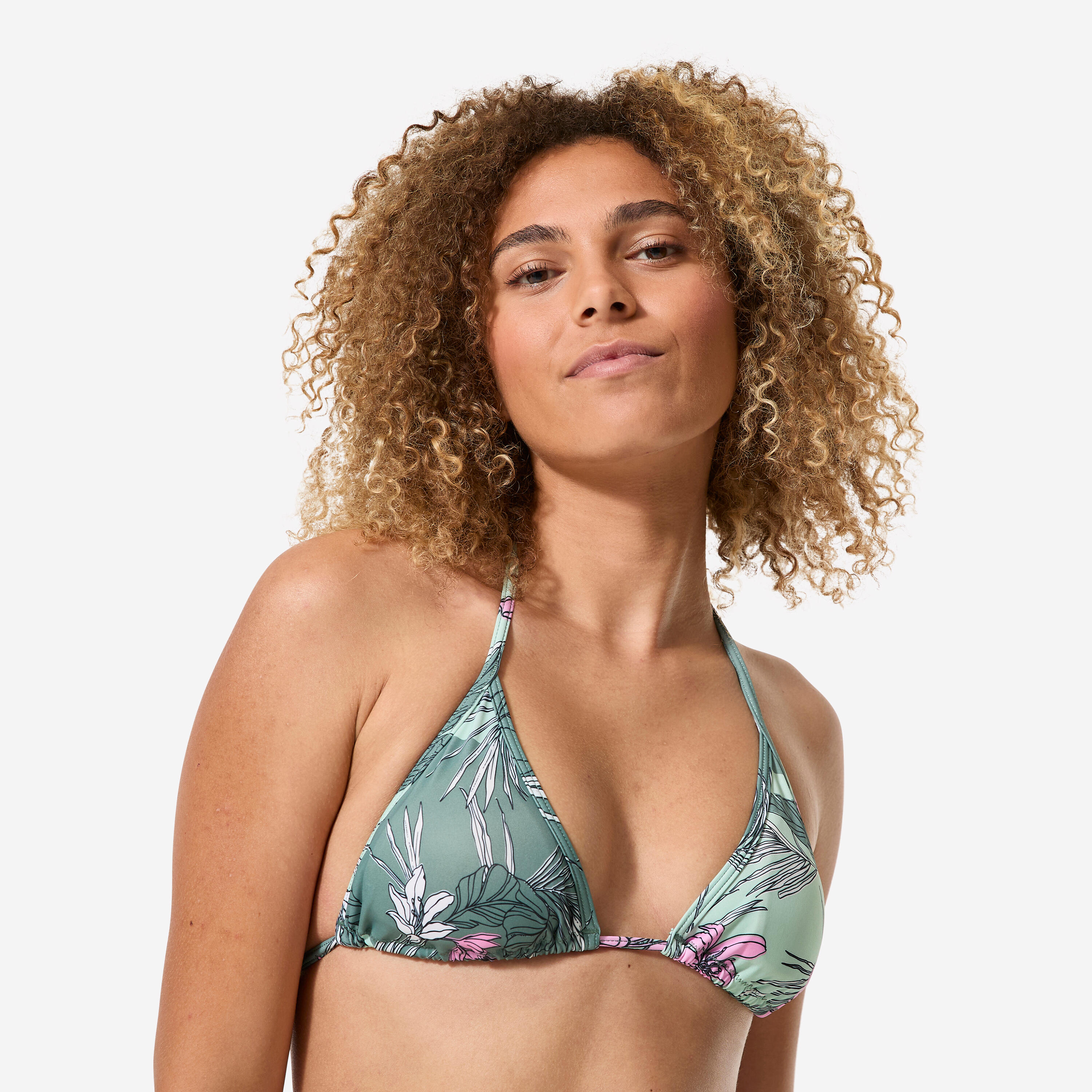 Top de Bikini Triângulo de Surf mulher, Mae Numea Caqui 6/7