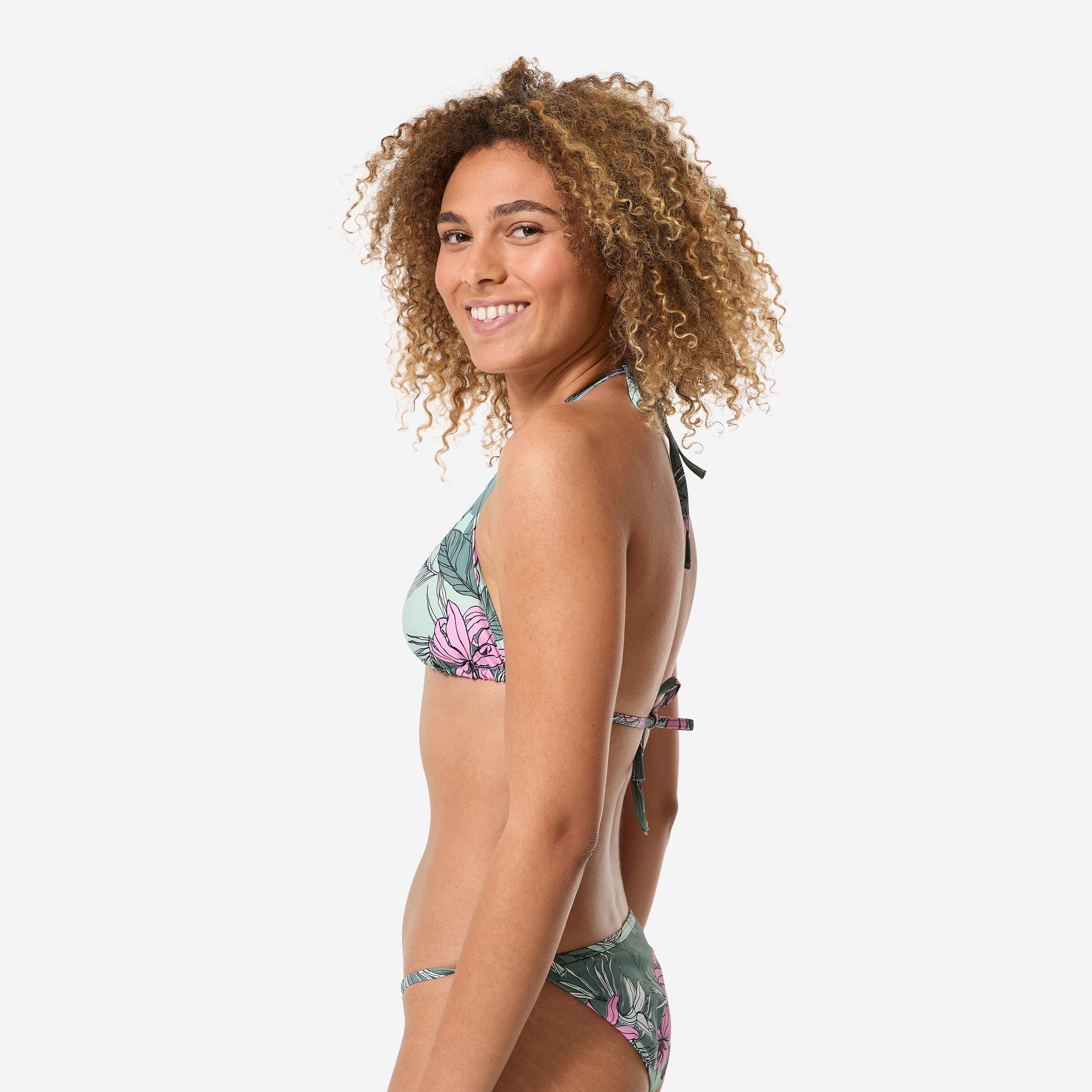 Top de Bikini Triângulo de Surf mulher, Mae Numea Caqui 4/7