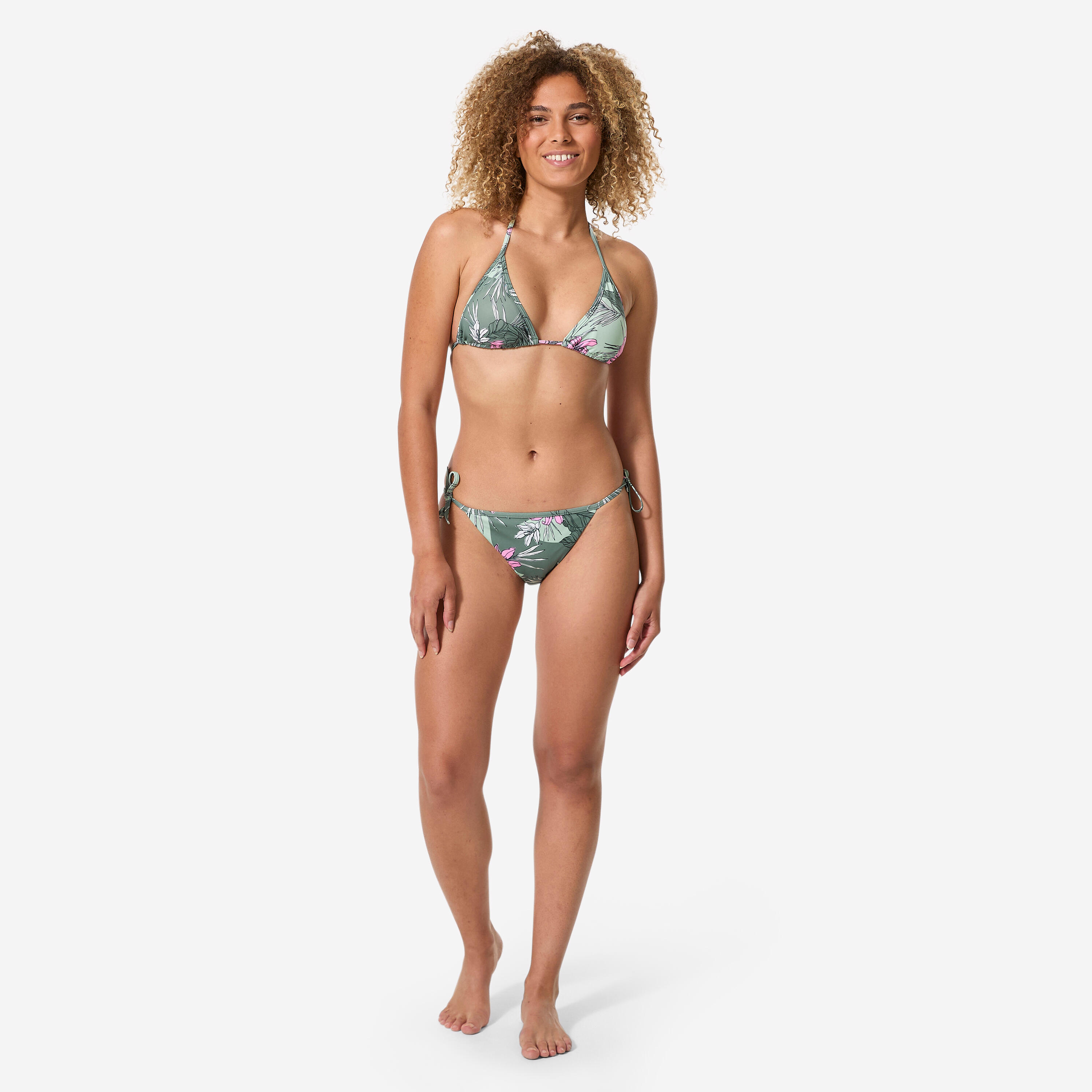 Top de Bikini Triângulo de Surf mulher, Mae Numea Caqui 2/7