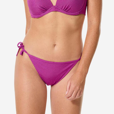 Costume slip laccetti fini surf donna FOLK blu