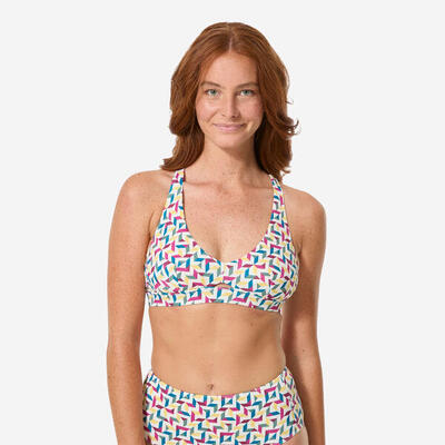 Bikinitop agatha bralette surfen mozaïek beige