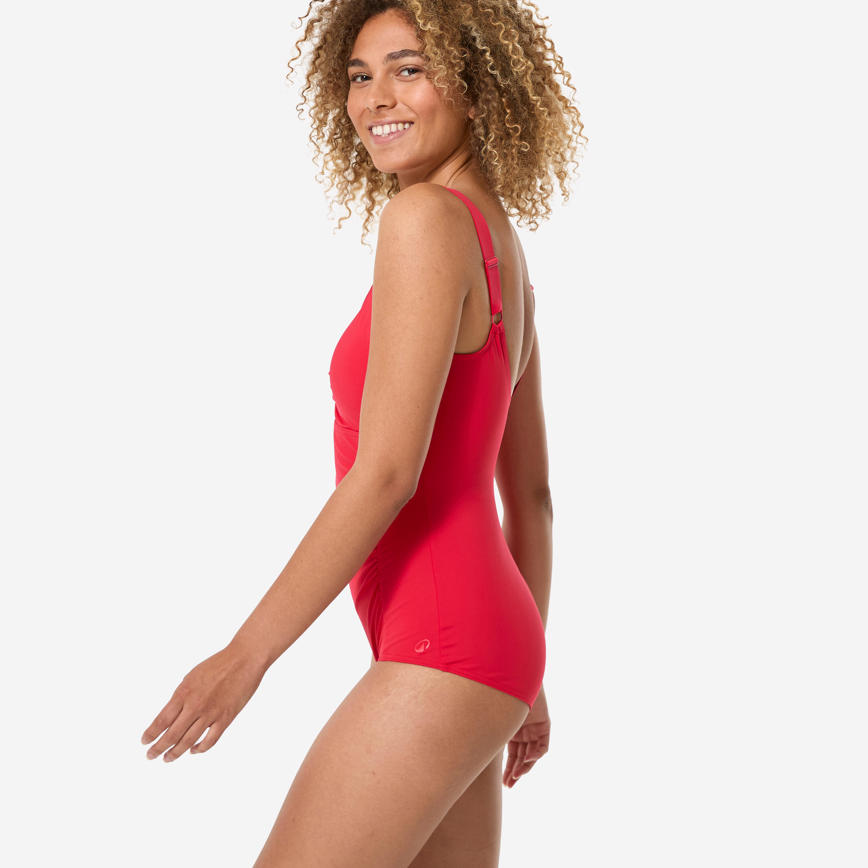 DECATHLON Dámske jednodielne plavky Mary červené 3XL · záber 6