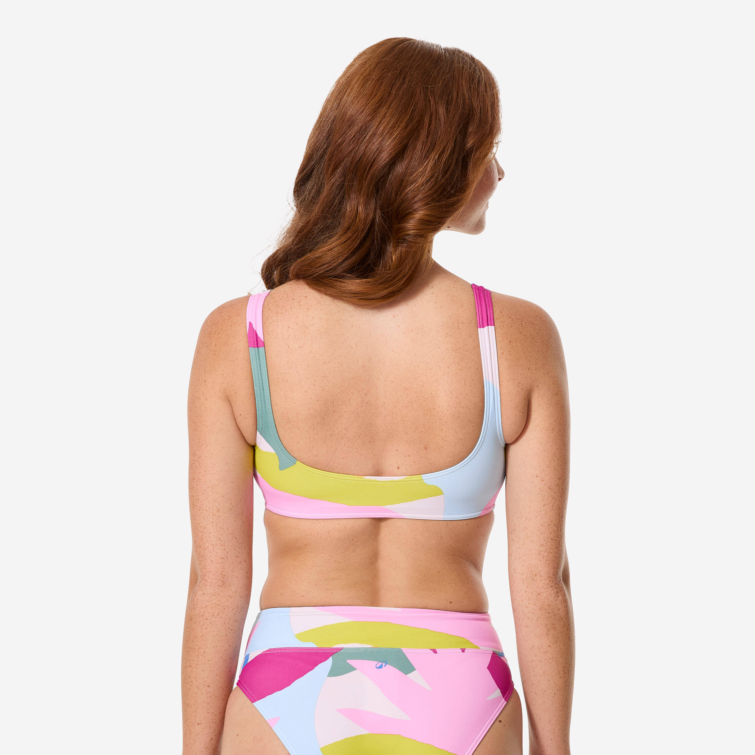 Women’s surfing bralette bikini top, Aurely Colorama -  3