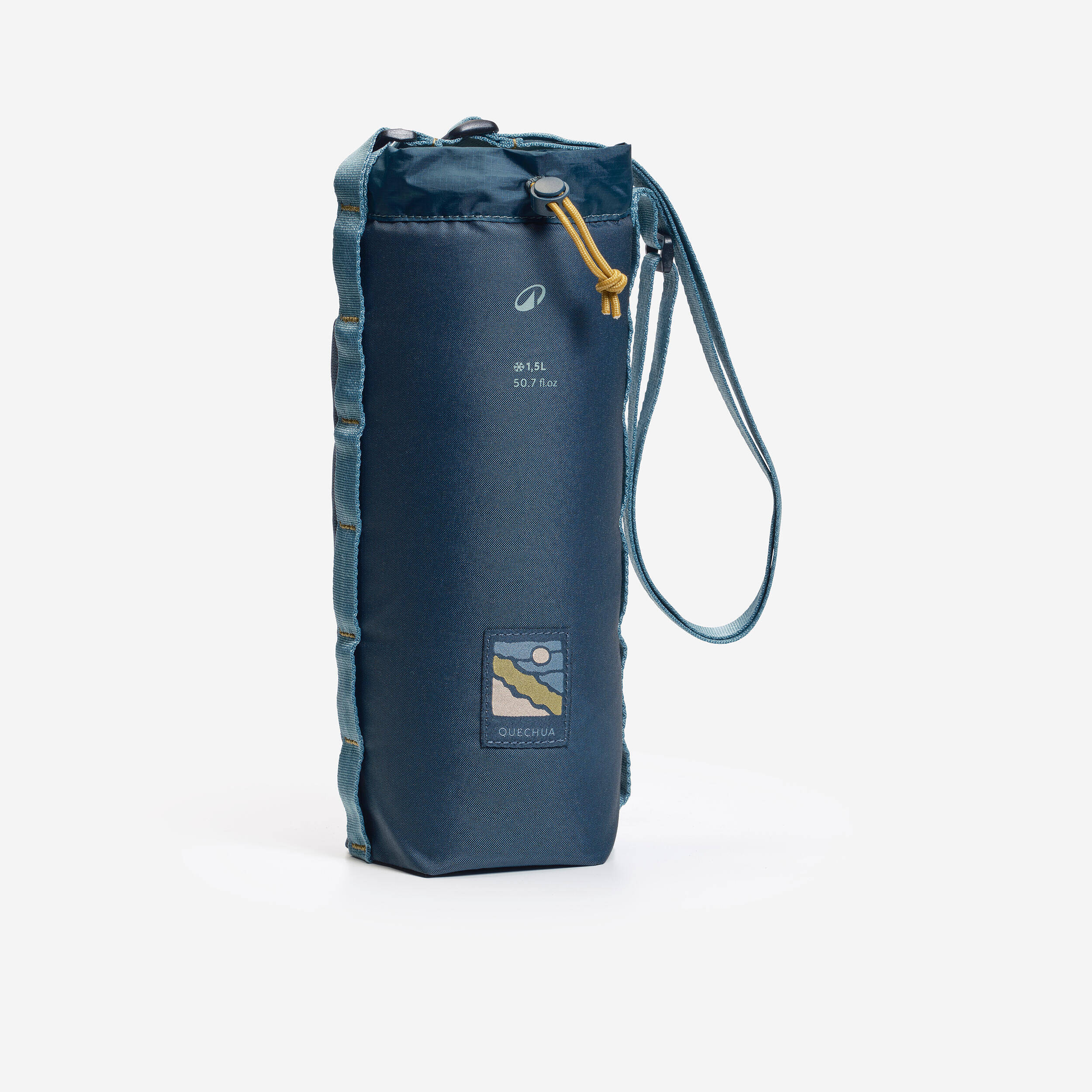 Isothermal cover for hiking flasks up to 1.5 L with shoulder strap and pocket