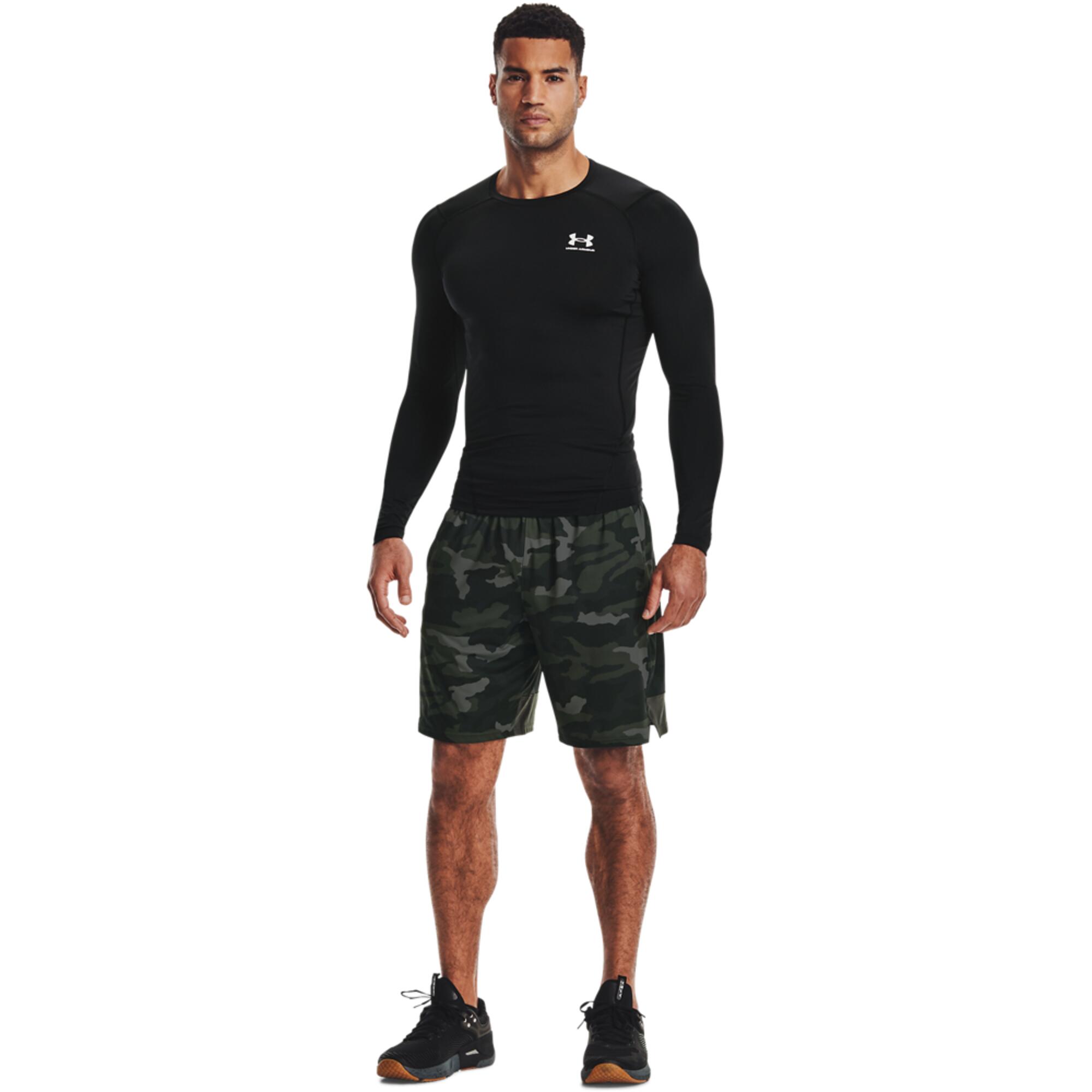 T-shirt HeatGear® heren met lange mouwen compressie zwart 5/5