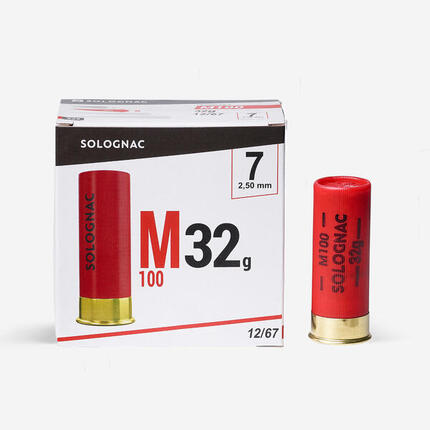 Cartouche m100 32g calibre 12/67 plomb n°7 x 25