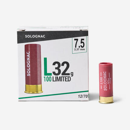 Cartouche l100 32g limited calibre 12/70 plomb n°7,5 x250