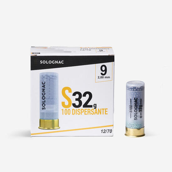 Cartucho Caza Dispersante Solognac S100 32 g Calibre 12/70 Perdigón 9 x25