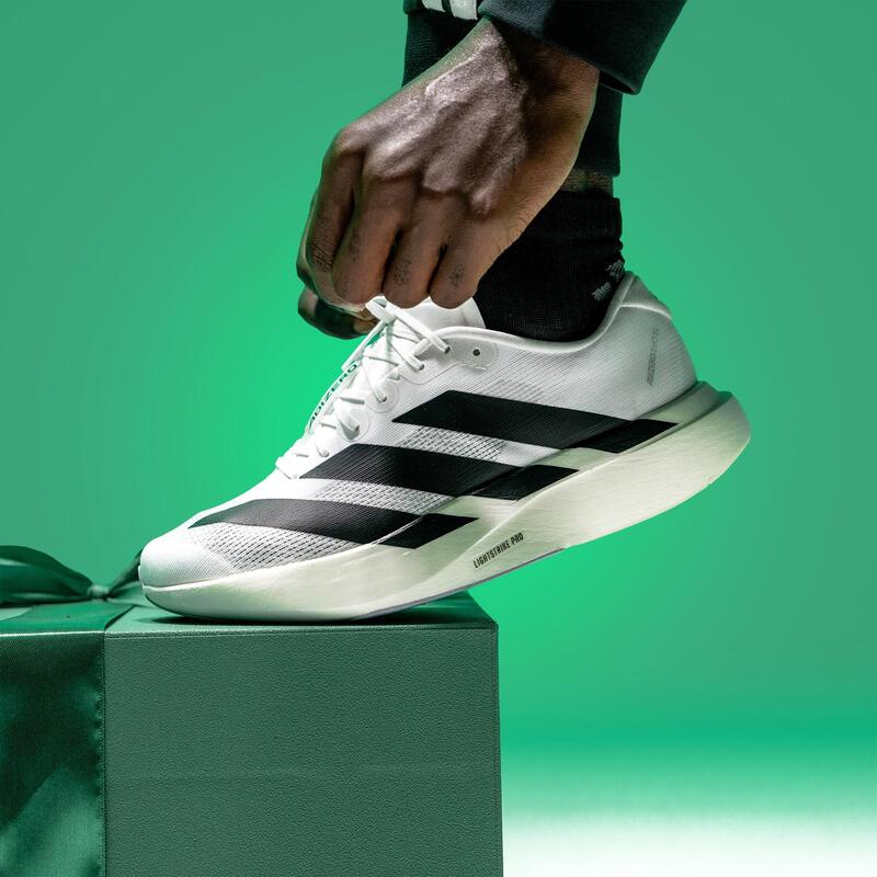Erkek Hafif Koşu Ayakkabısı - Siyah/Beyaz - Adidas Adizero Evo SL