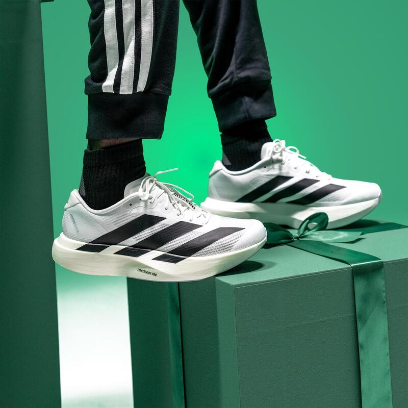 Încălțăminte ușoară impermeabilă de alergare ADIDAS Adizero Evo SL Alb Bărbați