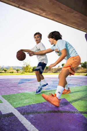 Футболка дитяча 900 для баскетболу NBA Warriors біла