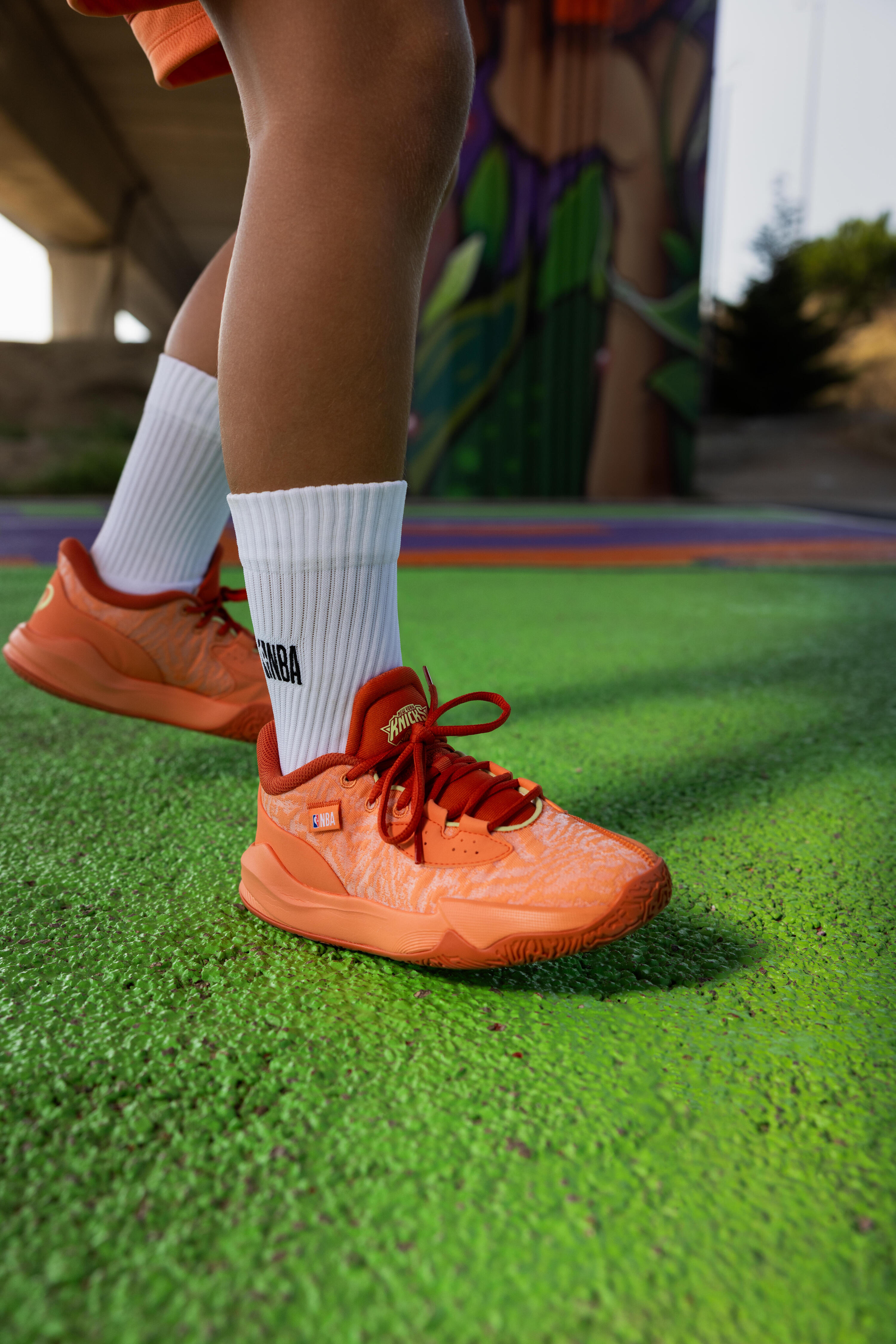 Basketbalschoenen Fast 900 Low kinderen oranje 11/11
